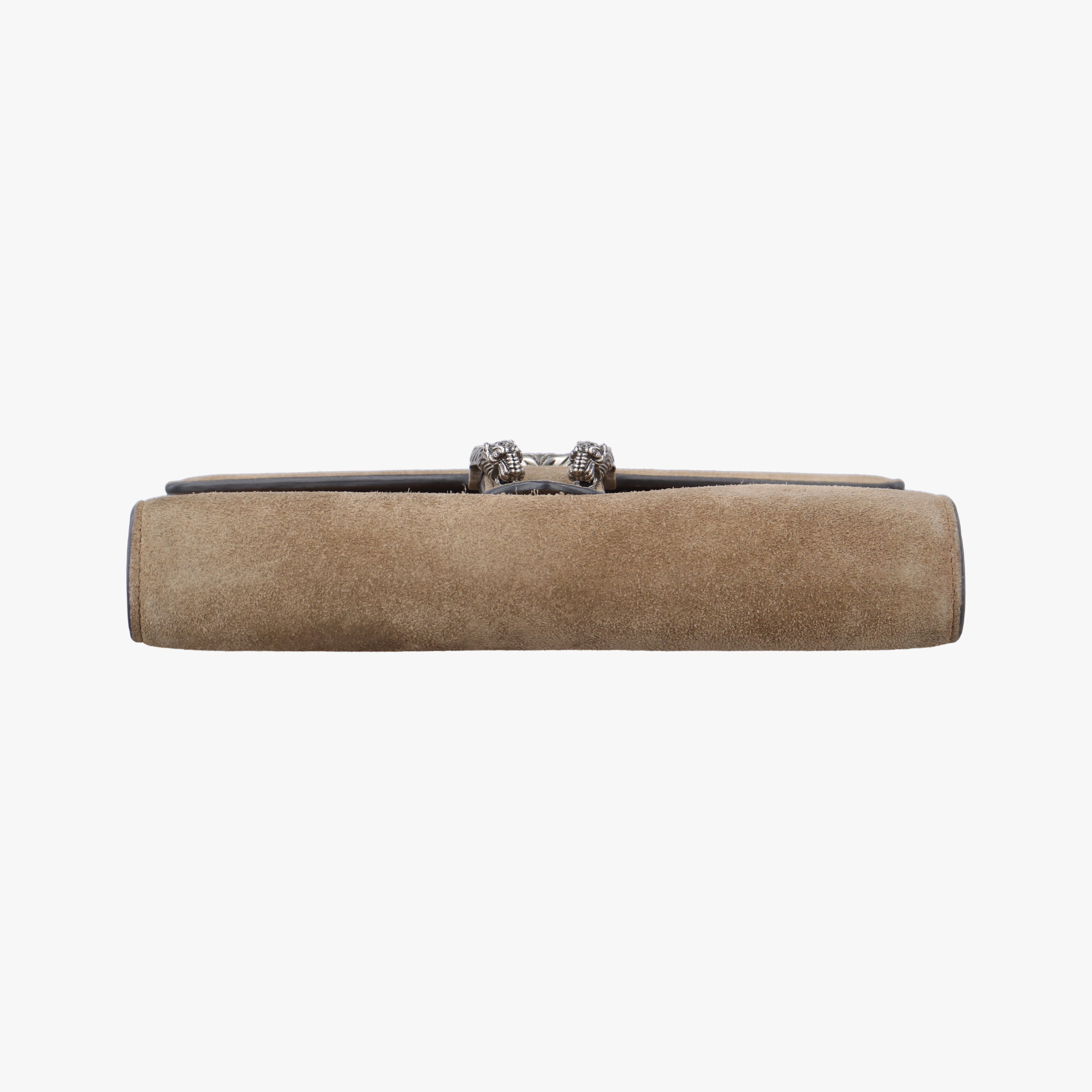 Pre-owned Gucci Dionysus beige Suede 401231 shoulderbag | stylenewstar