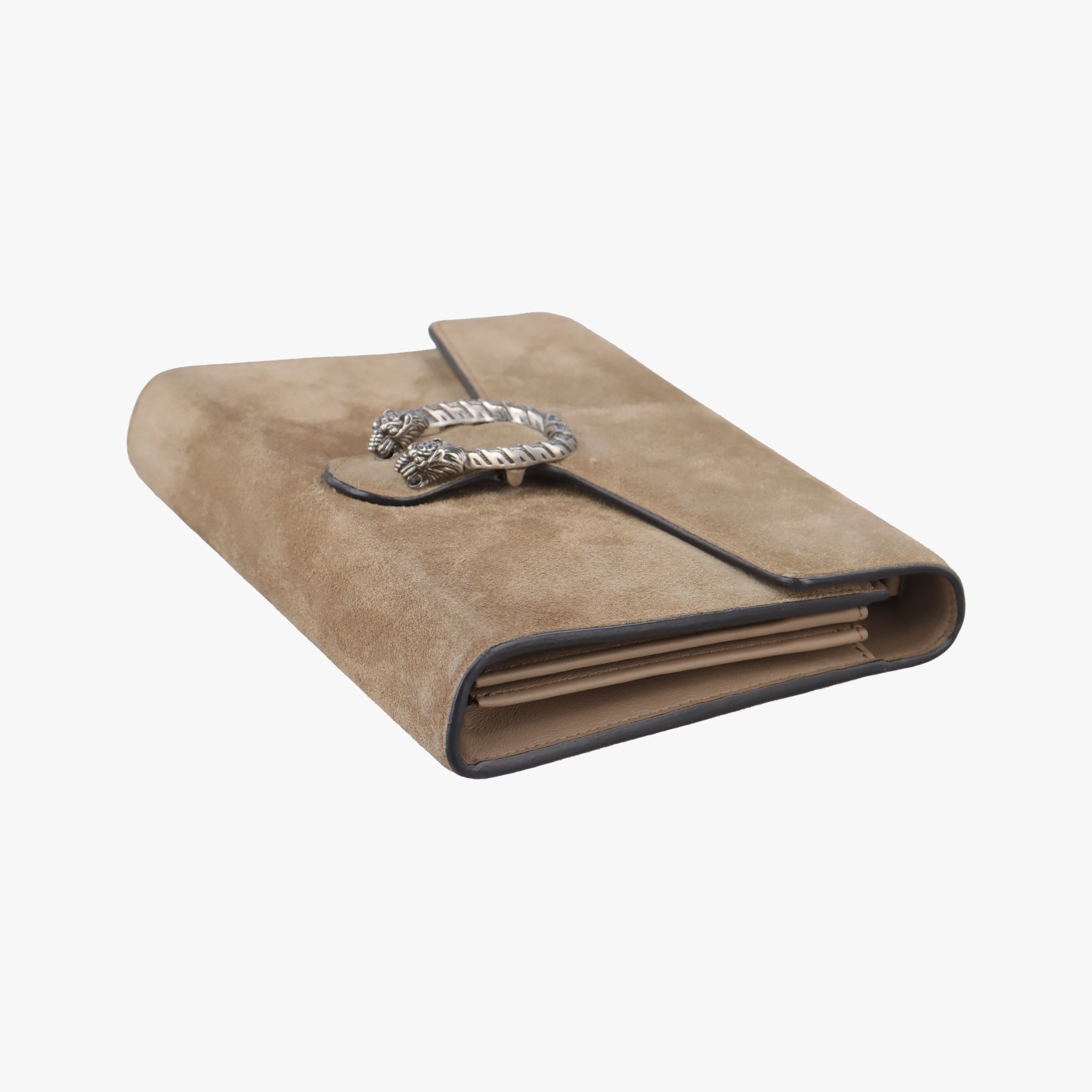 Pre-owned Gucci Dionysus beige Suede 401231 shoulderbag | stylenewstar