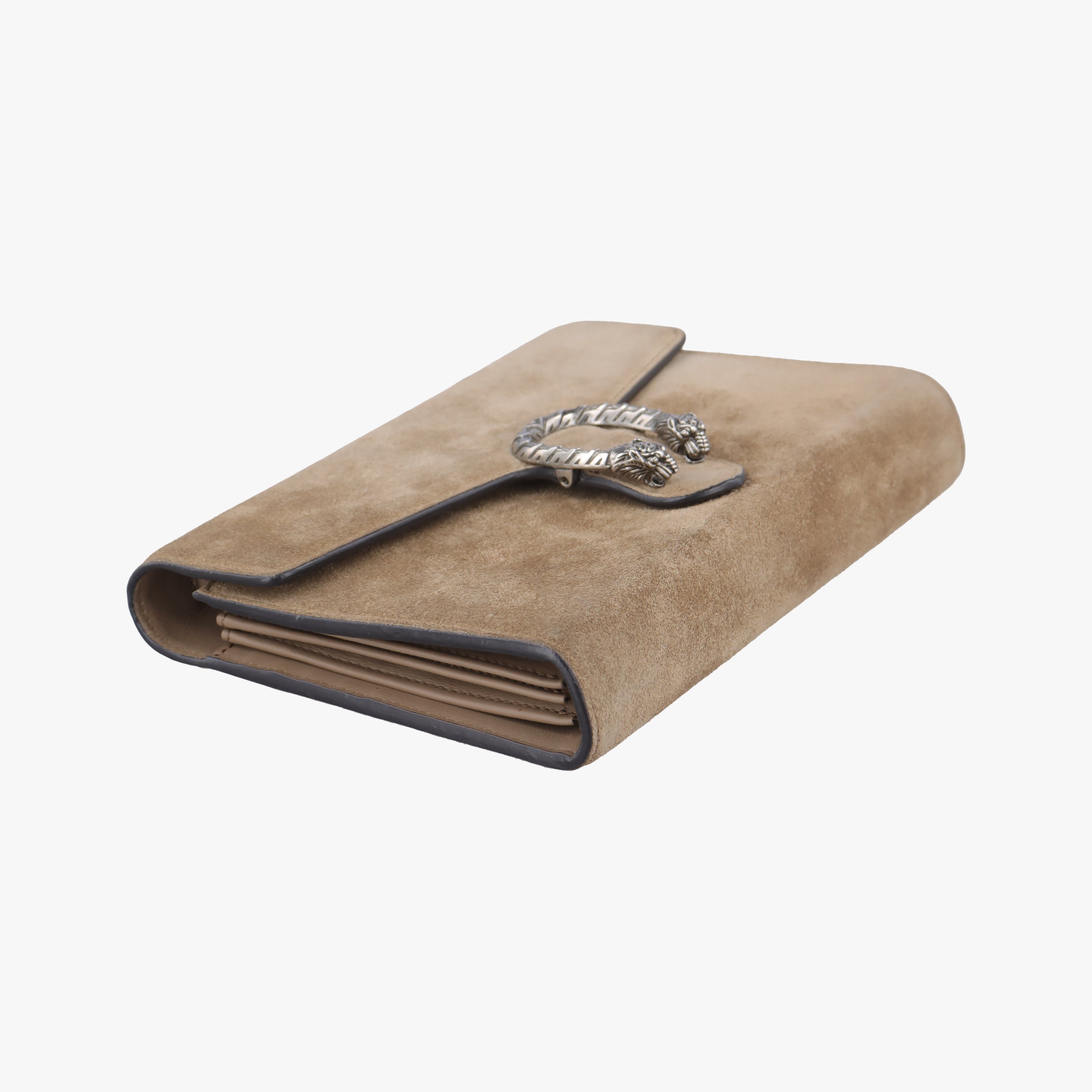 Pre-owned Gucci Dionysus beige Suede 401231 shoulderbag | stylenewstar