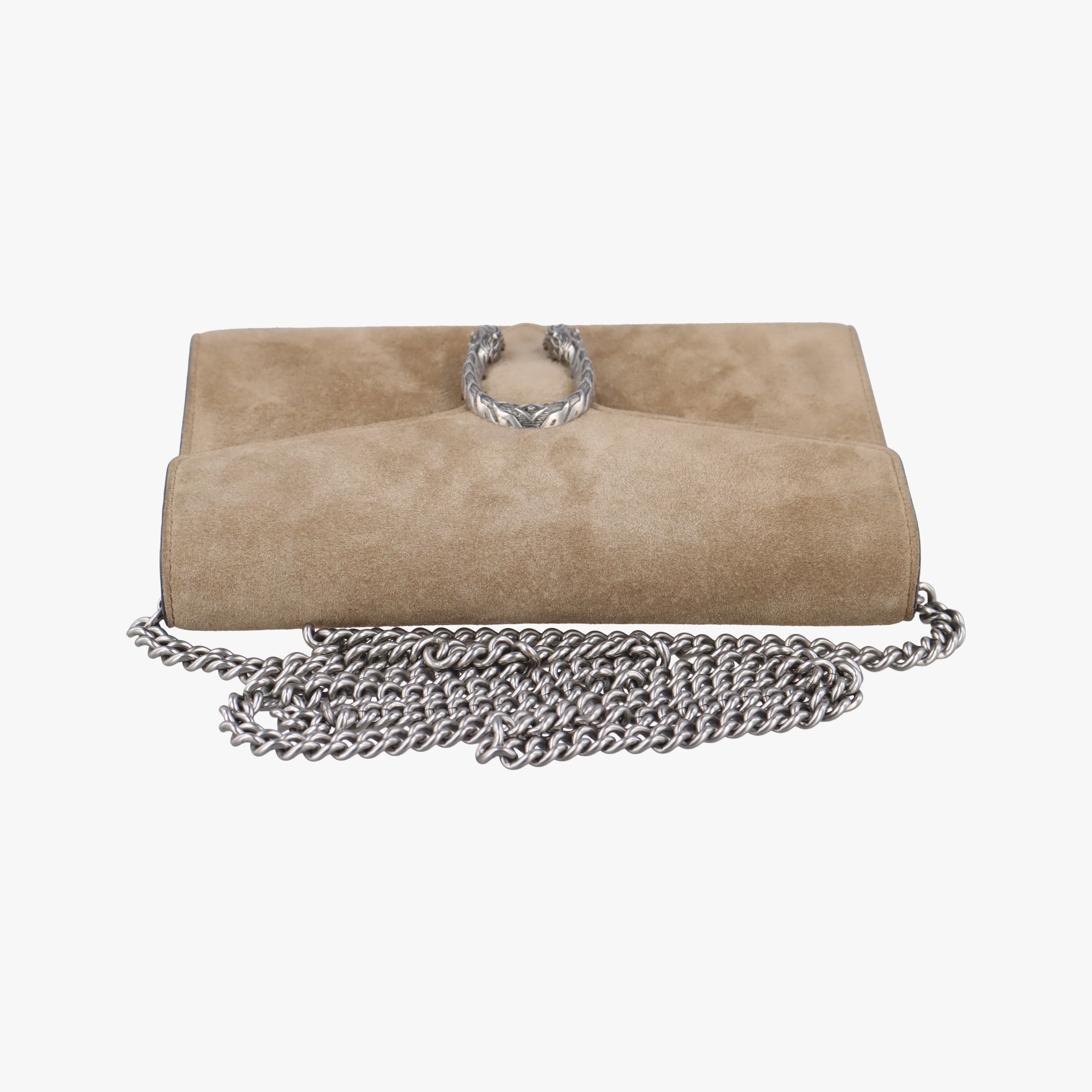 Pre-owned Gucci Dionysus beige Suede 401231 shoulderbag | stylenewstar