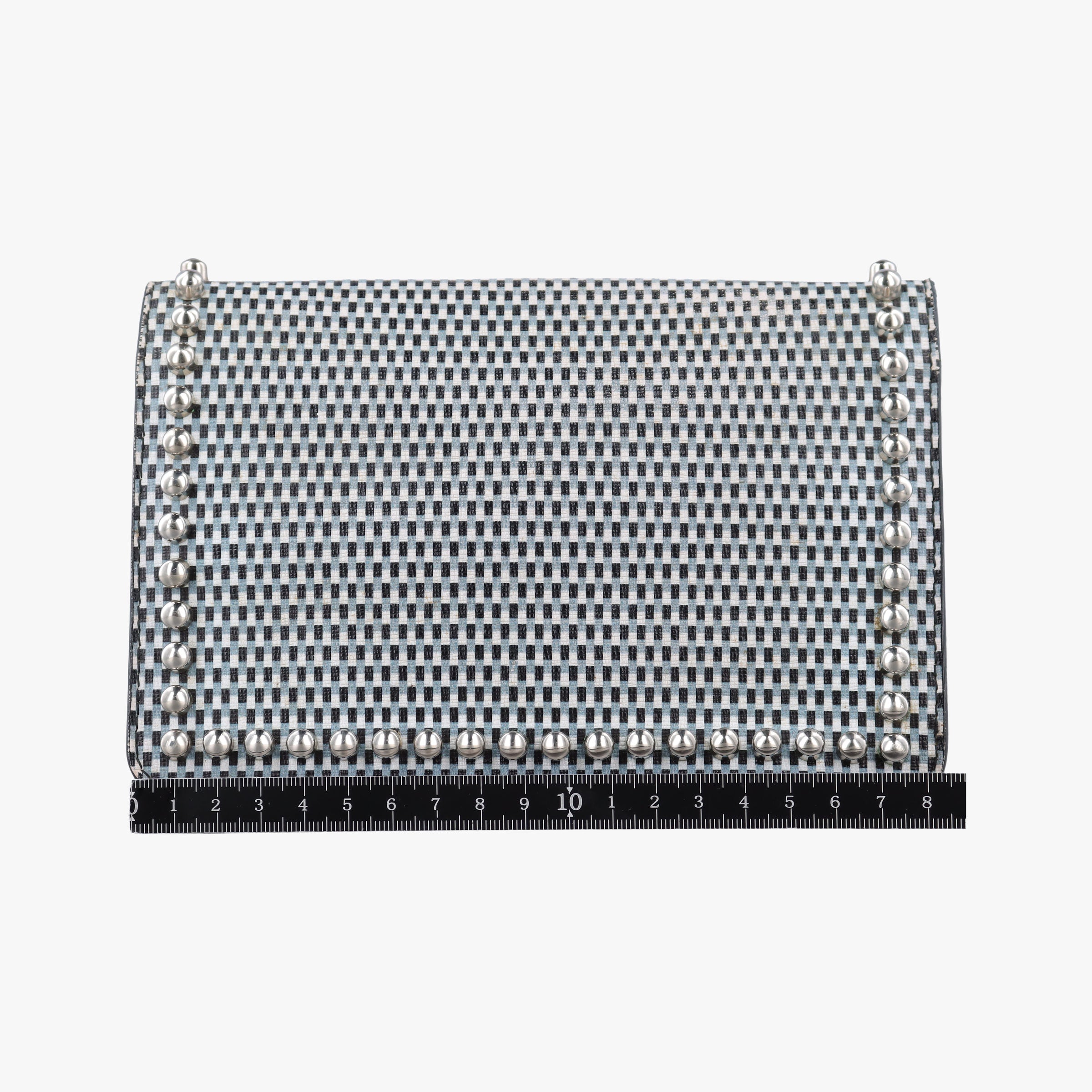 Pre-owned Fendi Karlito Lagerfeld Studded Black×Multicolour Leather 8M0346 shoulderbag | stylenewstar