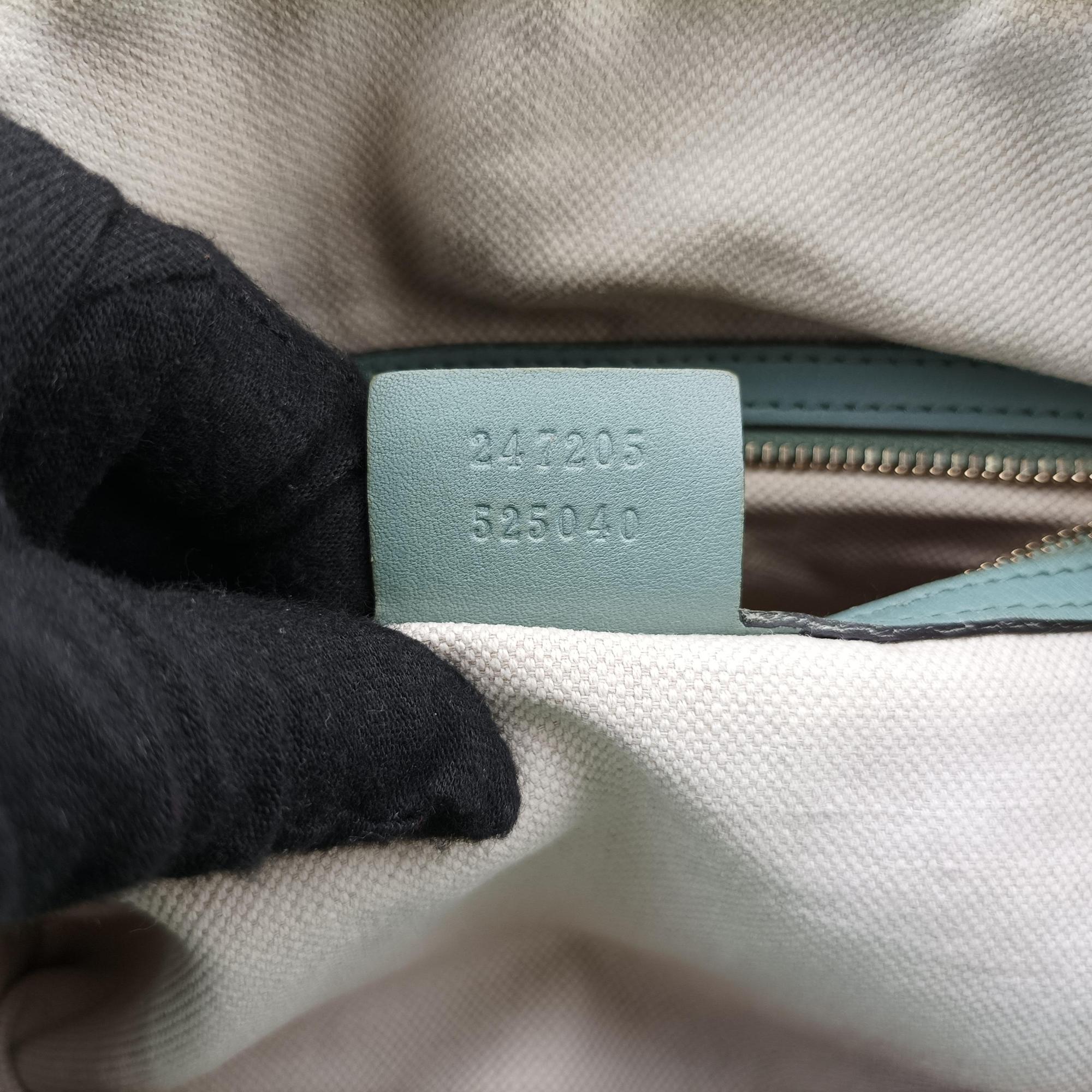 Vintage Gucci Sherry Line Blue Leather 247205 shoulderbag | stylenewstar