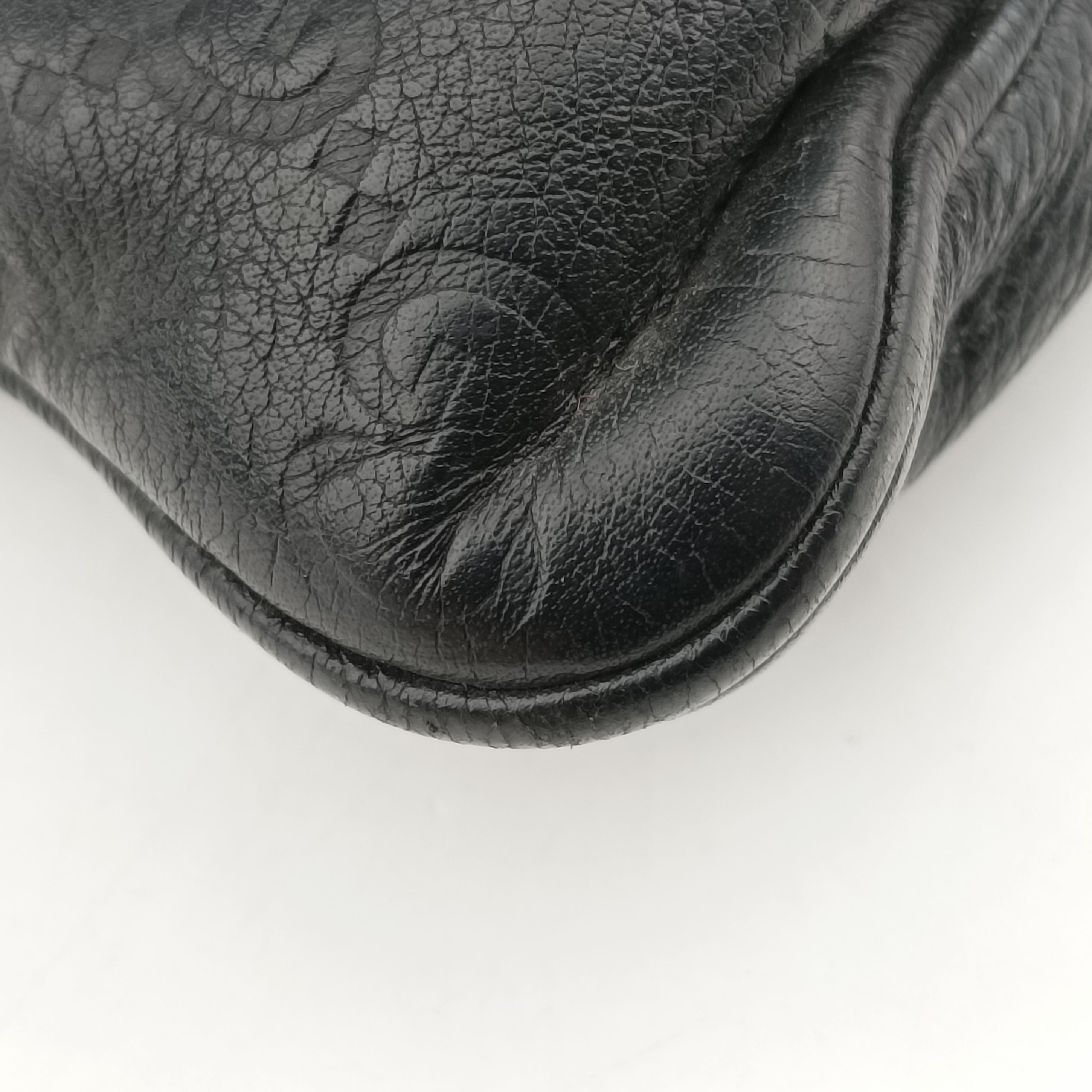 Pre-owned Gucci GG Imprime messenger Black Leather 201446 shoulderbag | stylenewstar