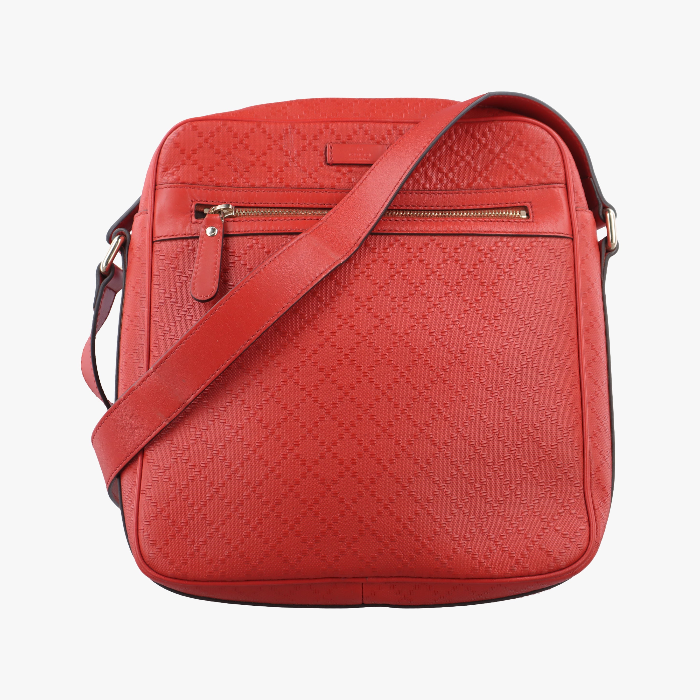 Secondhand Gucci Diamante Orange Leather 201448 shoulderbag | stylenewstar