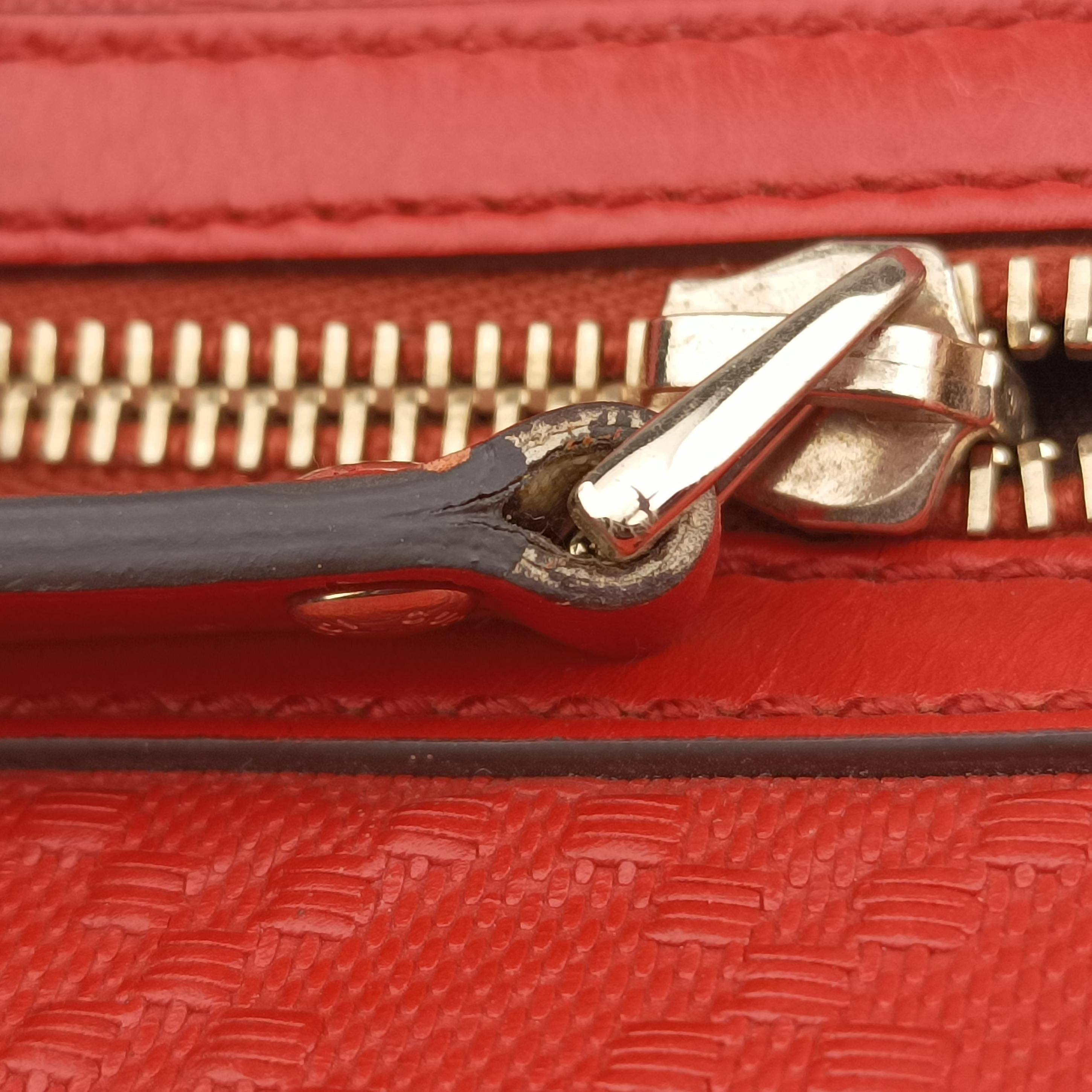 Secondhand Gucci Diamante Orange Leather 201448 shoulderbag | stylenewstar