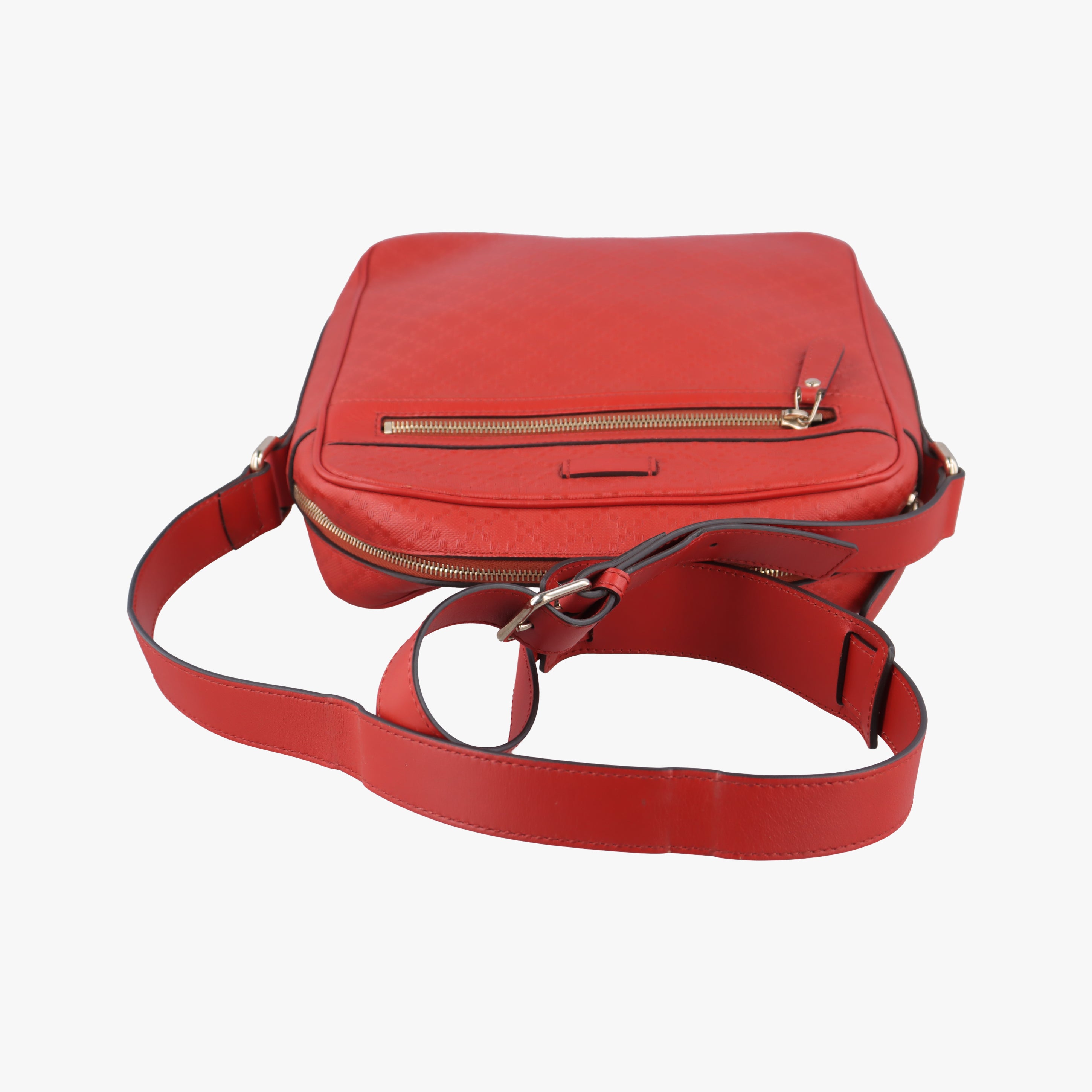 Secondhand Gucci Diamante Orange Leather 201448 shoulderbag | stylenewstar
