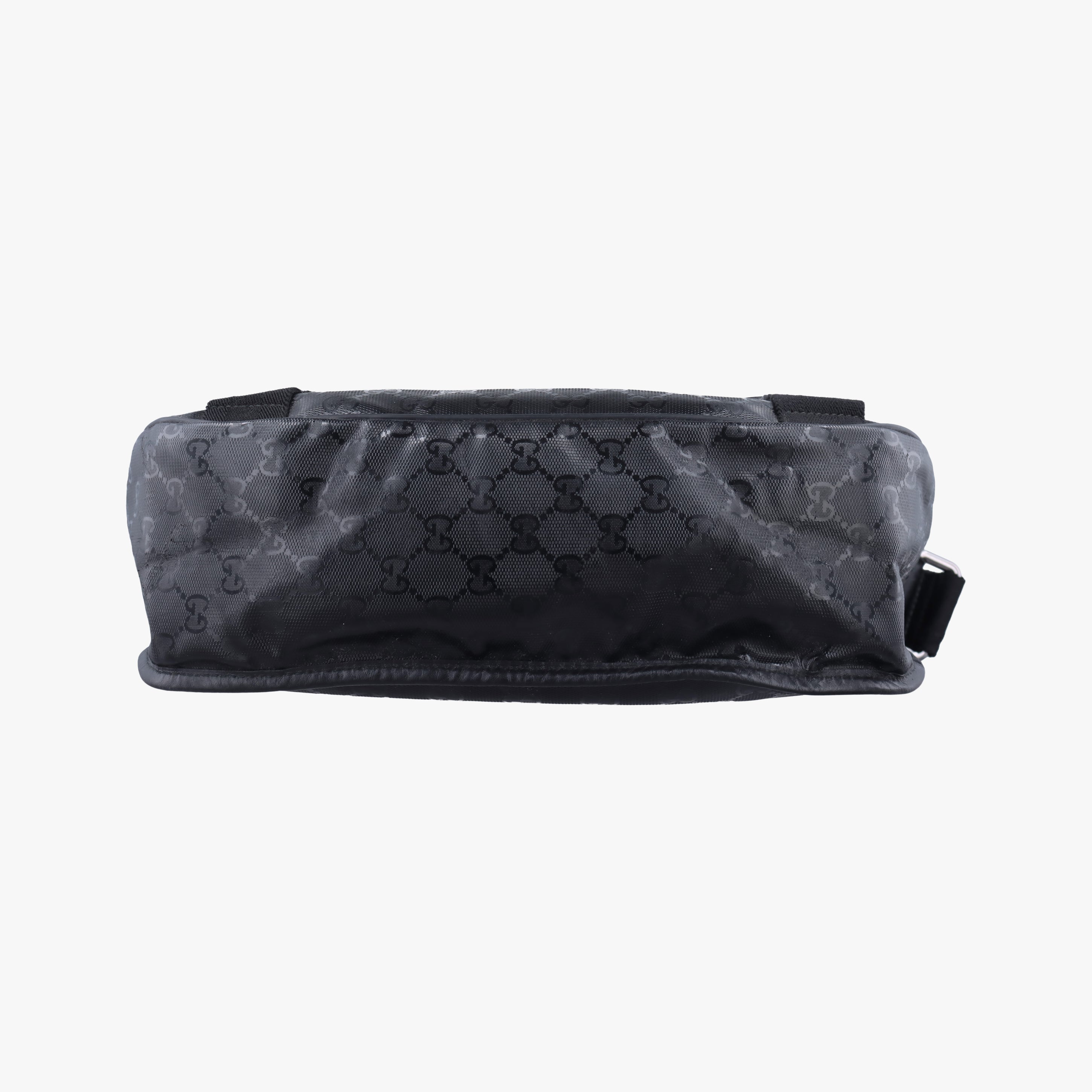 Pre-owned Gucci GG Plus Messenger Black Patent 201732 shoulderbag | stylenewstar