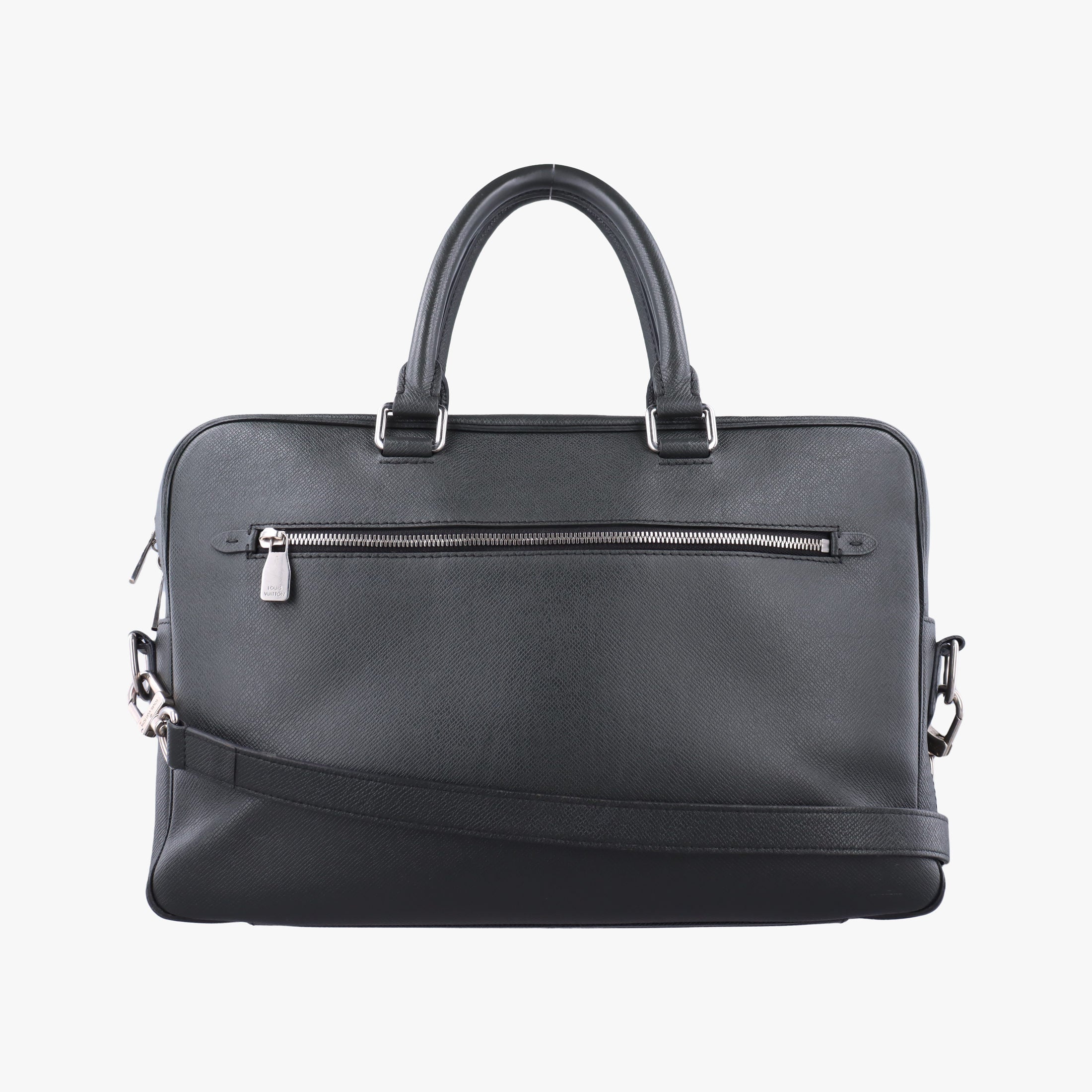 Pre-owned Louis Vuitton PDB Porto Document Business MM Ardoise Taiga M33441 shoulderbag | stylenewstar