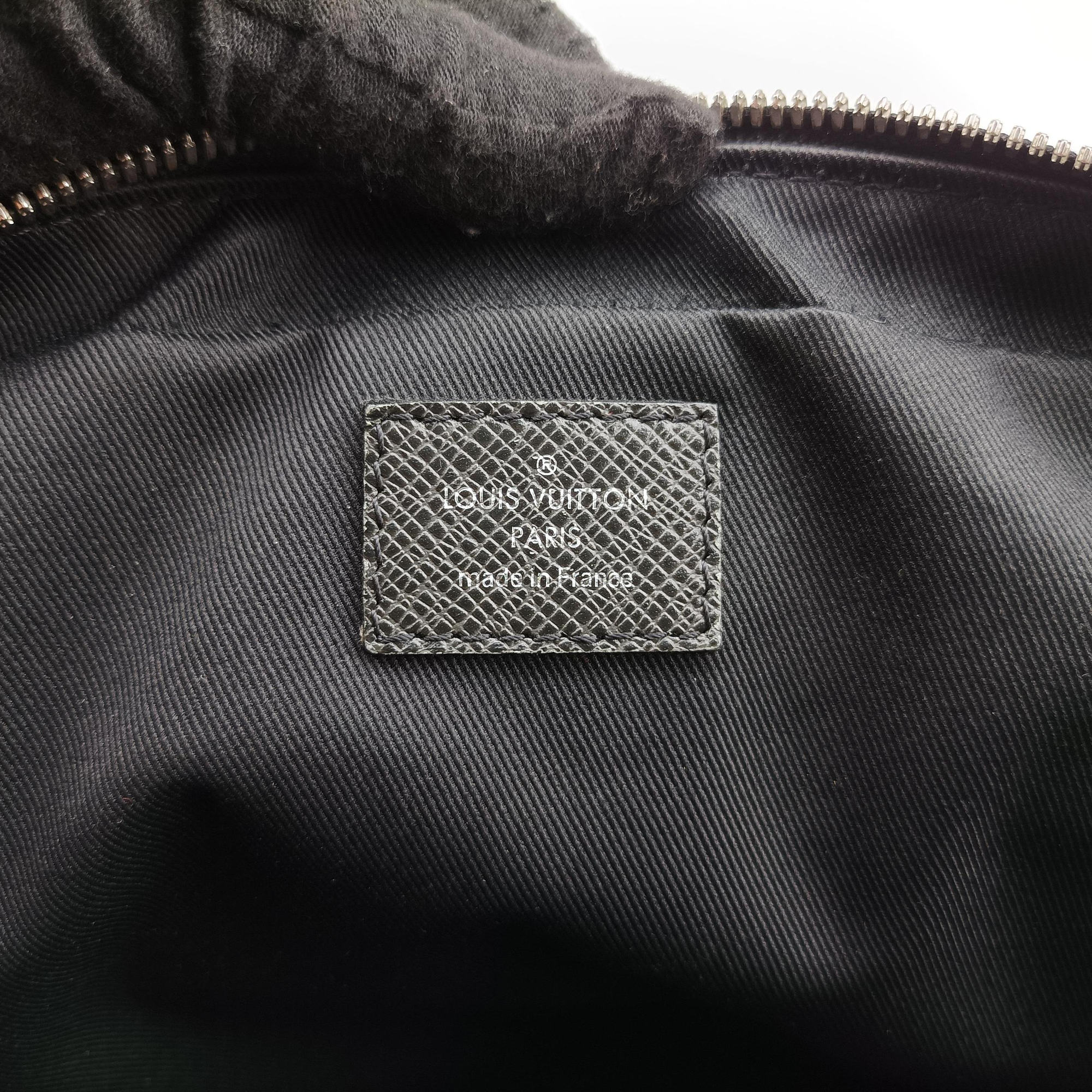 Pre-owned Louis Vuitton PDB Porto Document Business MM Ardoise Taiga M33441 shoulderbag | stylenewstar