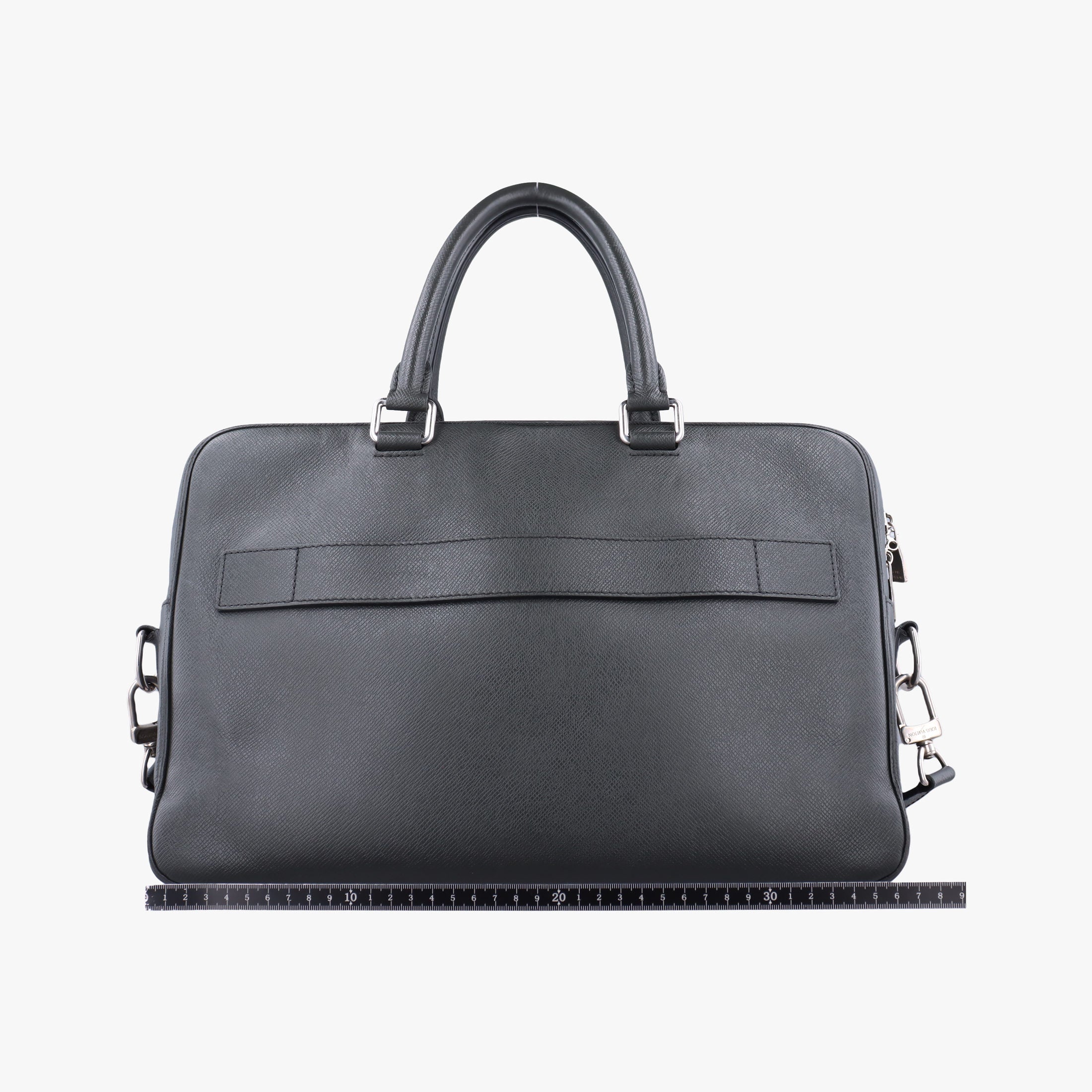 Pre-owned Louis Vuitton PDB Porto Document Business MM Ardoise Taiga M33441 shoulderbag | stylenewstar