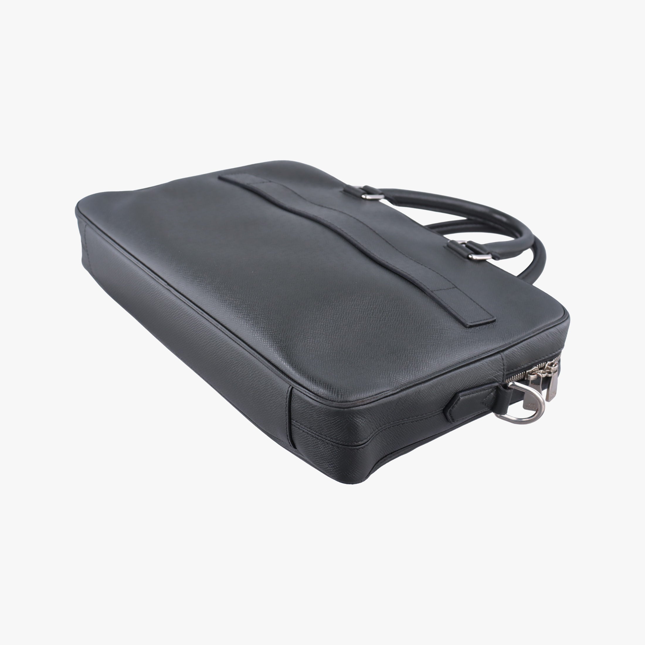 Pre-owned Louis Vuitton PDB Porto Document Business MM Ardoise Taiga M33441 shoulderbag | stylenewstar