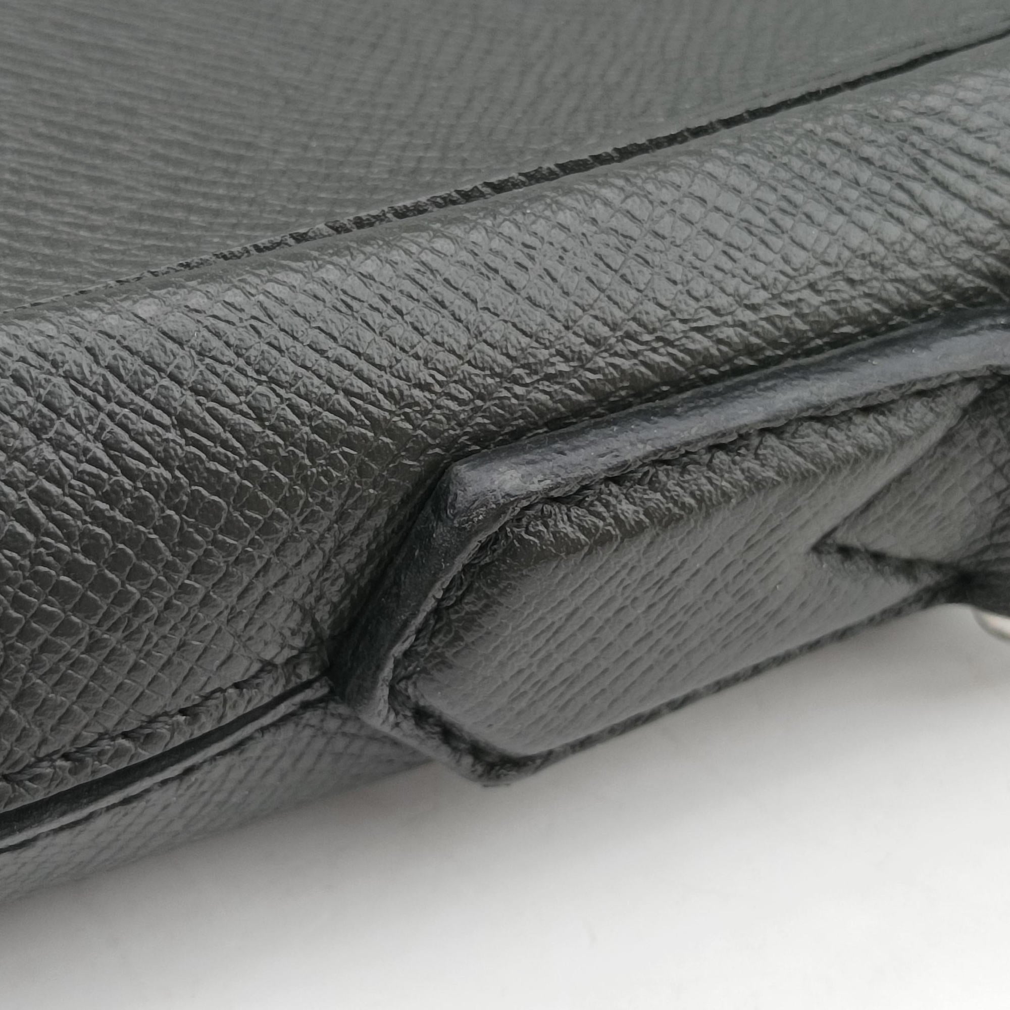 Secondhand Louis Vuitton Porto Document Business MM Black Taiga M33441 handbag | stylenewstar