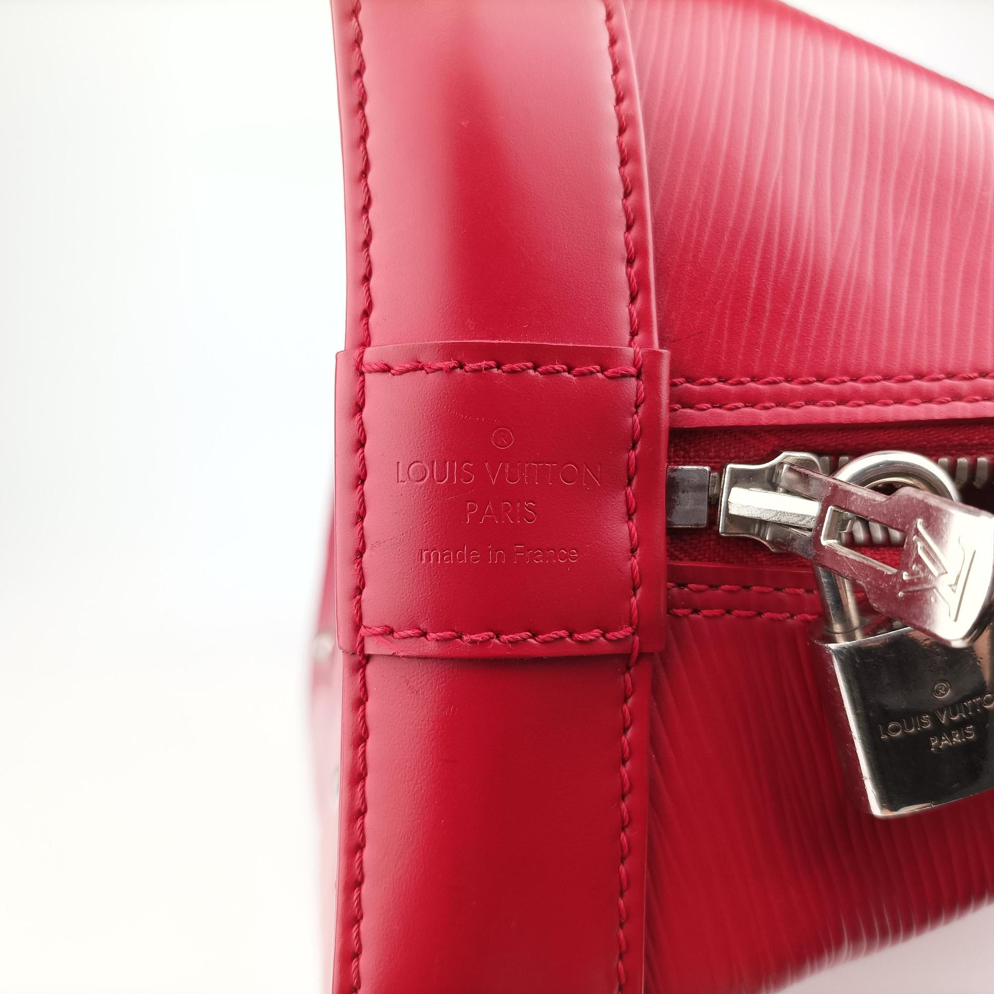 Pre-owned Louis Vuitton Alma GM Carmine Epi M40486 handbag | stylenewstar