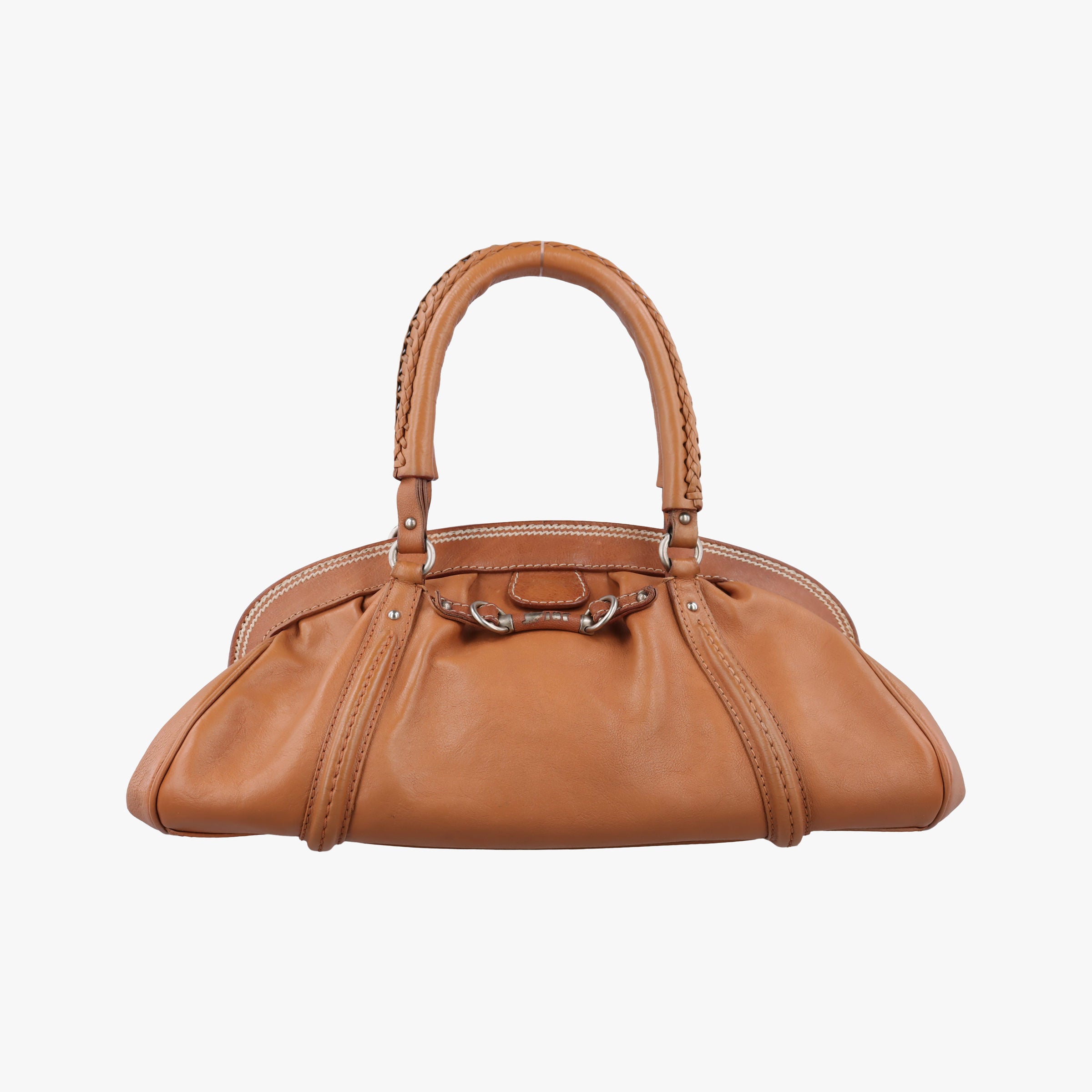 Pre-owned Christian Dior My Dior satchel beige Leather  handbag | stylenewstar