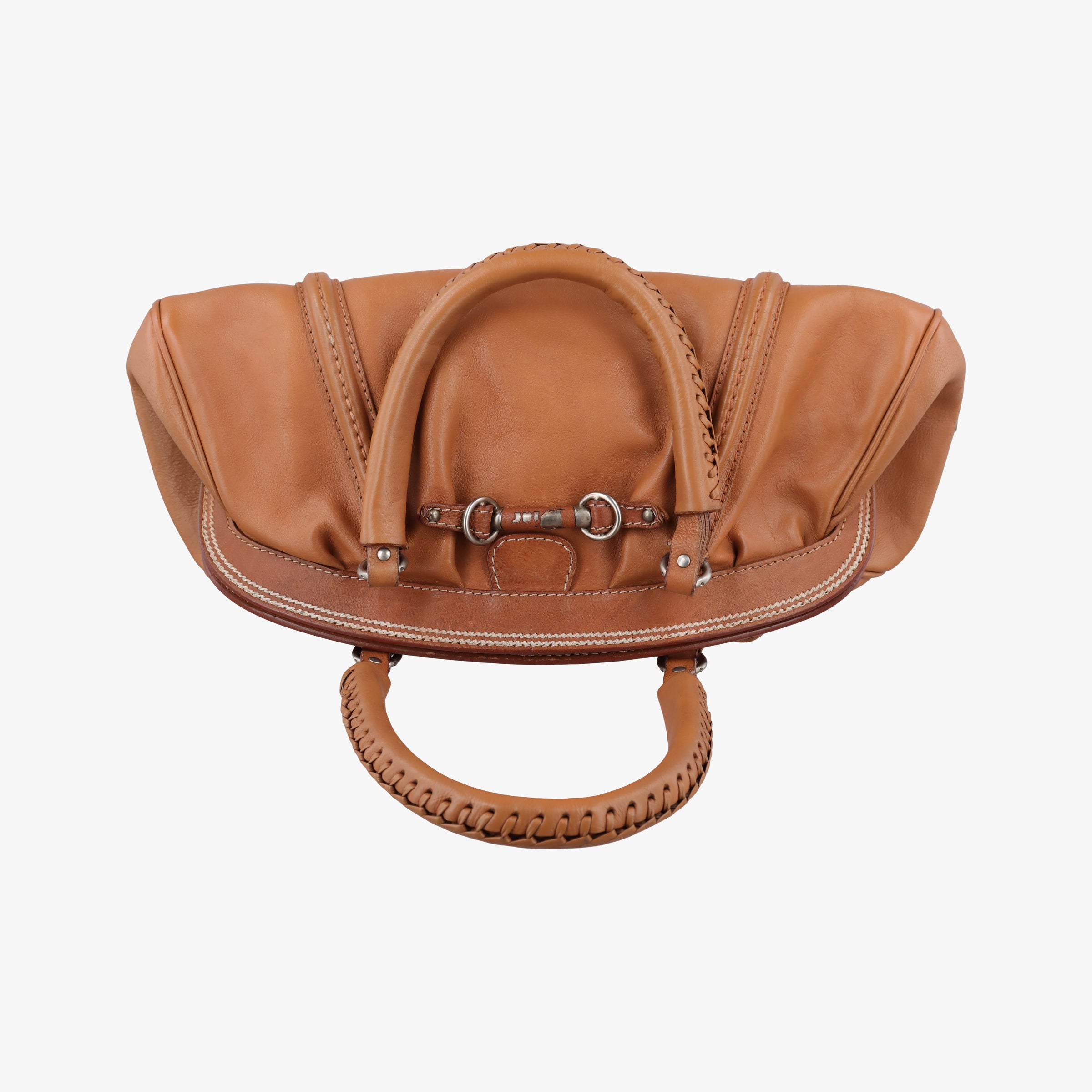 Pre-owned Christian Dior My Dior satchel beige Leather  handbag | stylenewstar