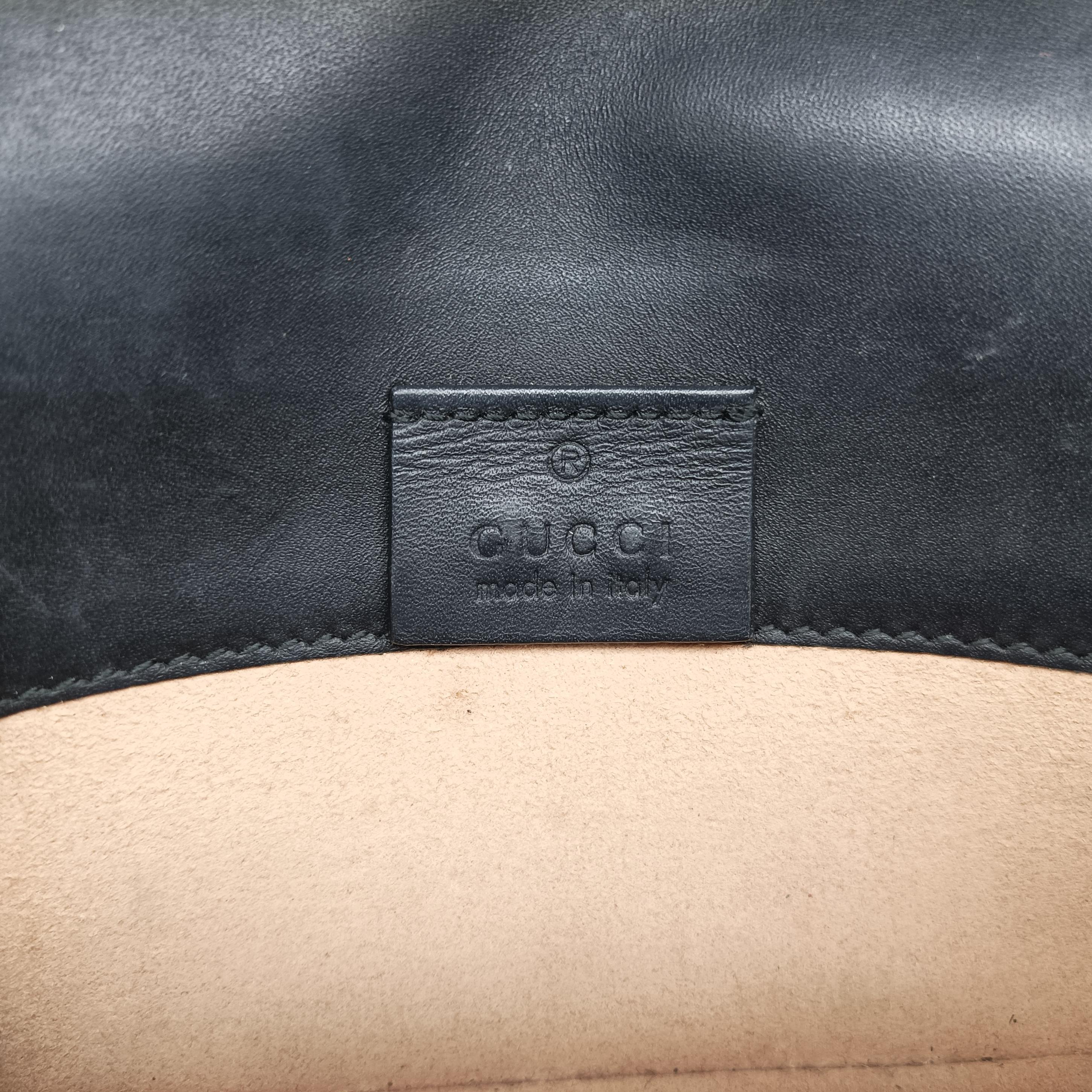Secondhand Gucci Sylvie Black×red×green Leather 431666 shoulderbag | stylenewstar