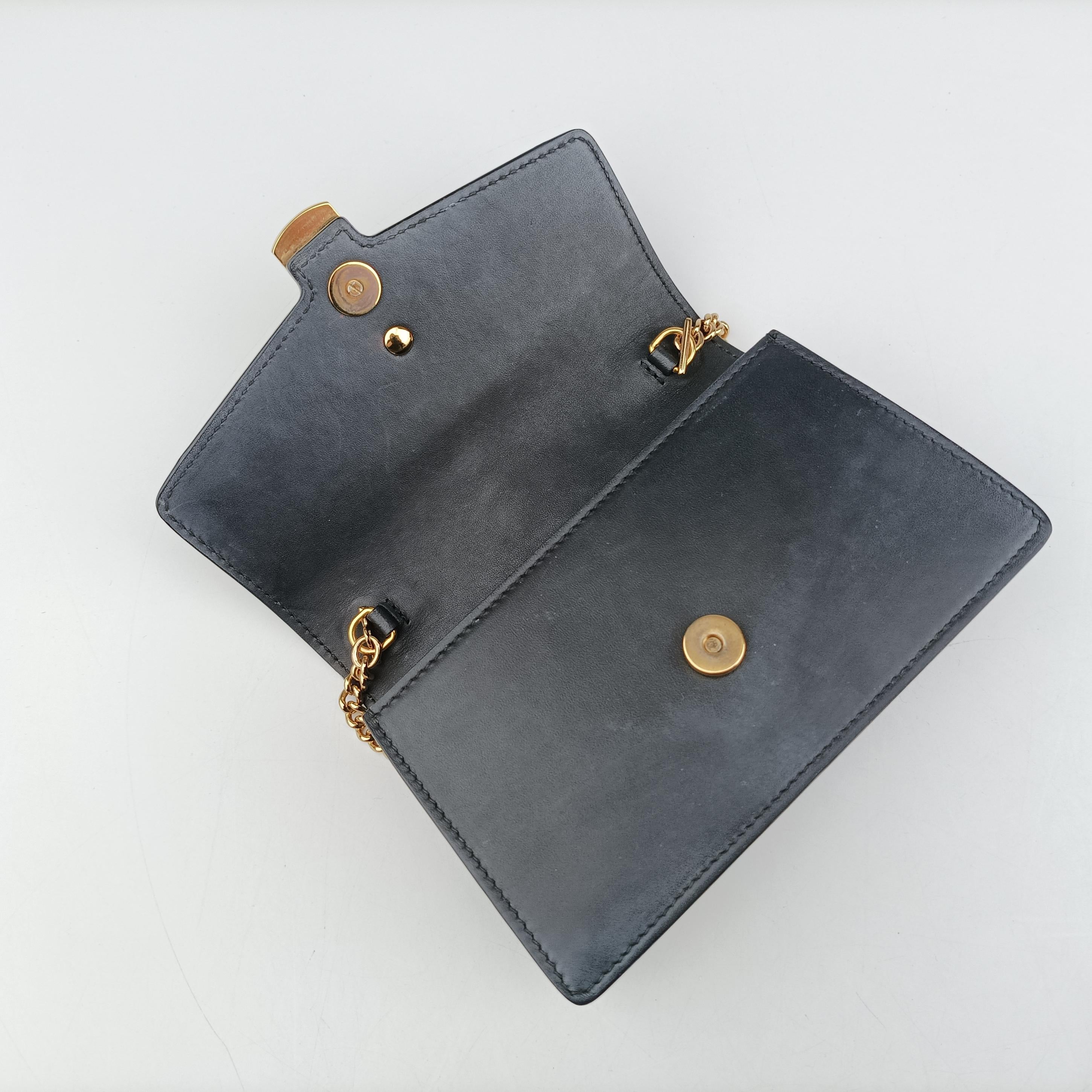 Secondhand Gucci Sylvie Black×red×green Leather 431666 shoulderbag | stylenewstar
