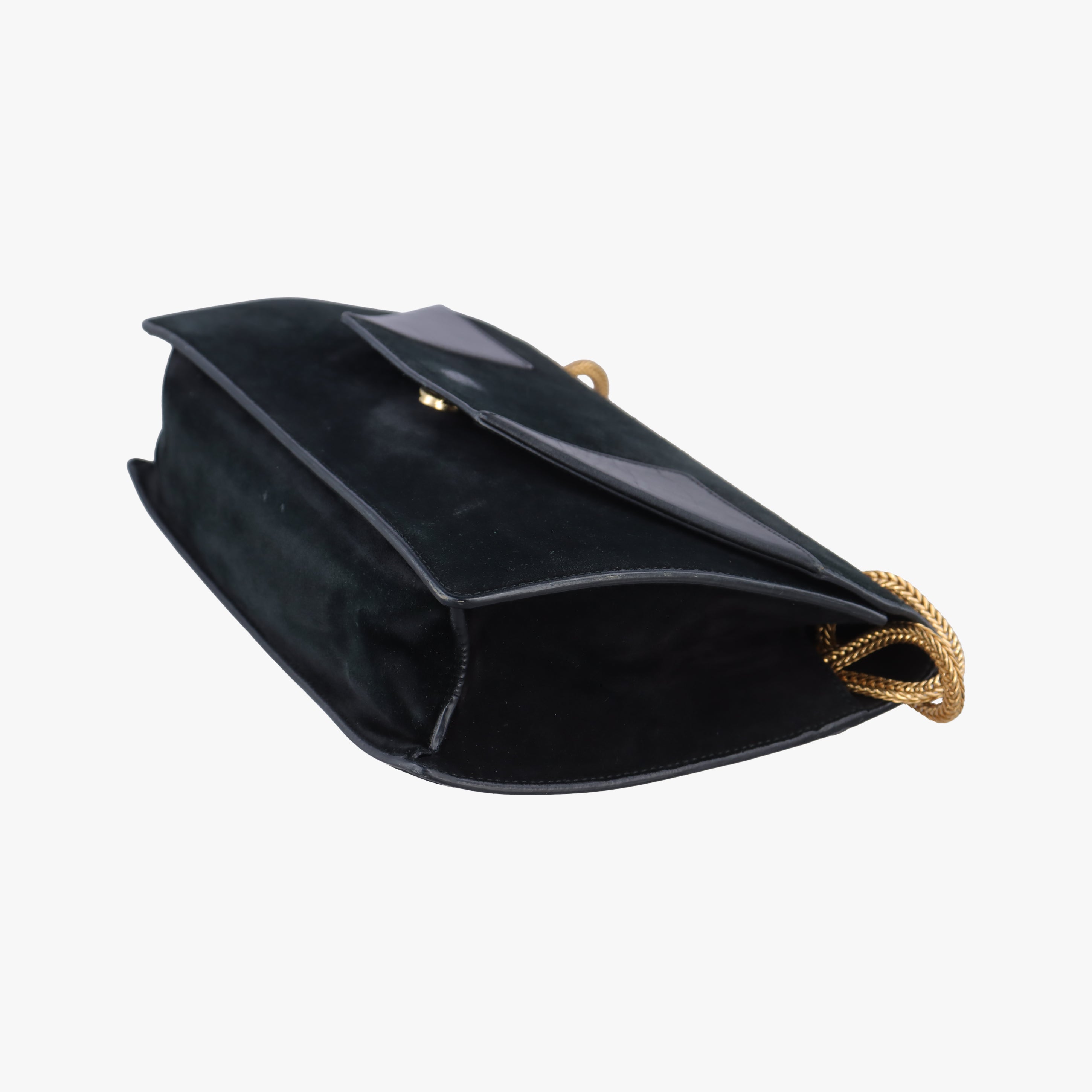 Pre-owned Yves Saint Laurent BETTY Black Suede×Leather 314515 shoulderbag | stylenewstar