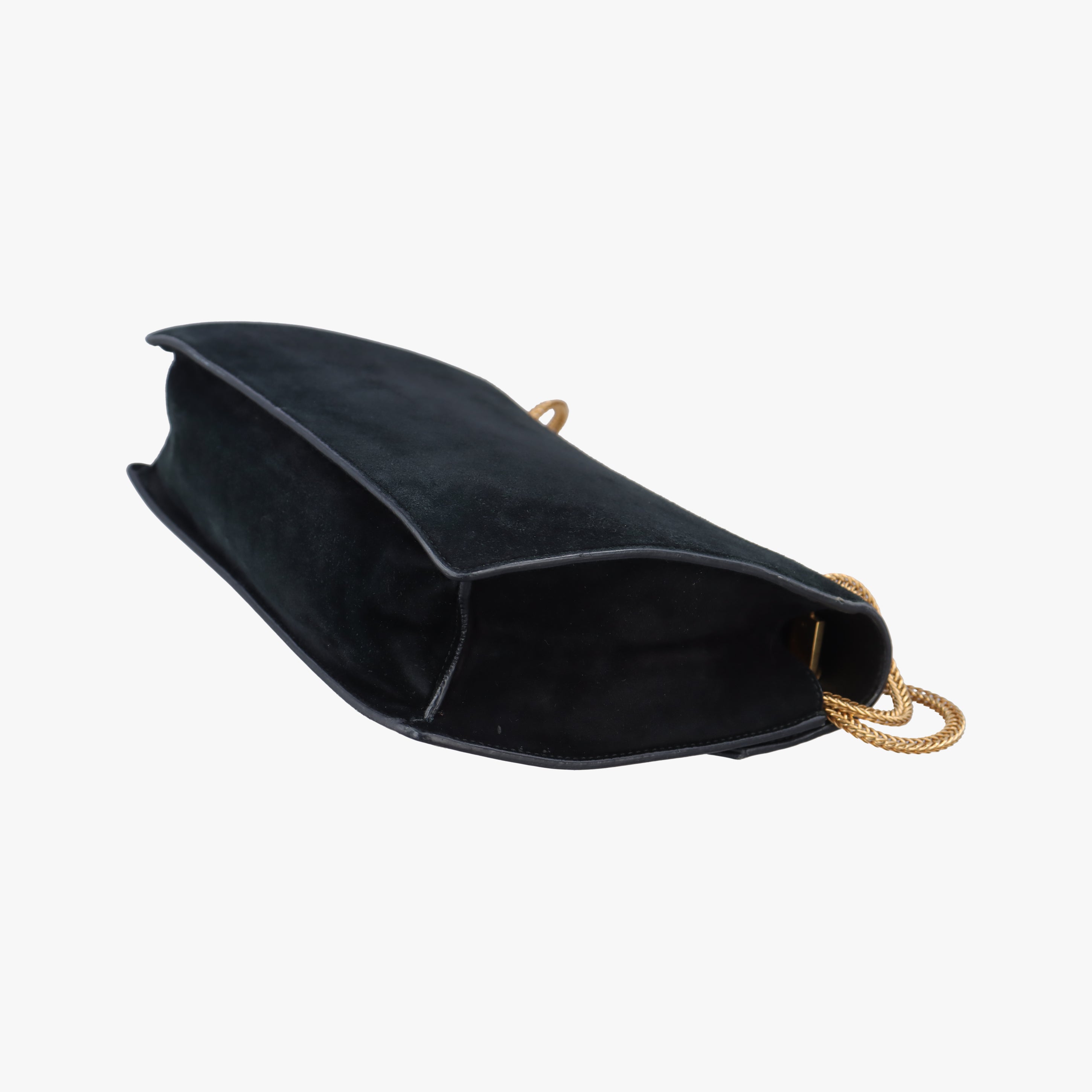 Pre-owned Yves Saint Laurent BETTY Black Suede×Leather 314515 shoulderbag | stylenewstar