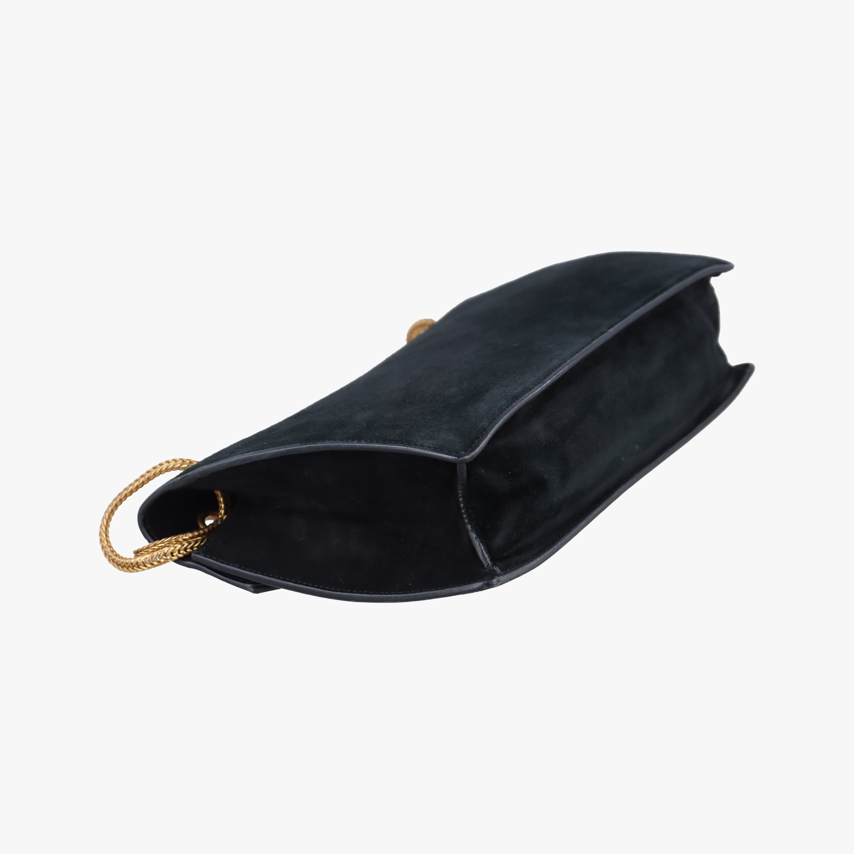 Pre-owned Yves Saint Laurent BETTY Black Suede×Leather 314515 shoulderbag | stylenewstar