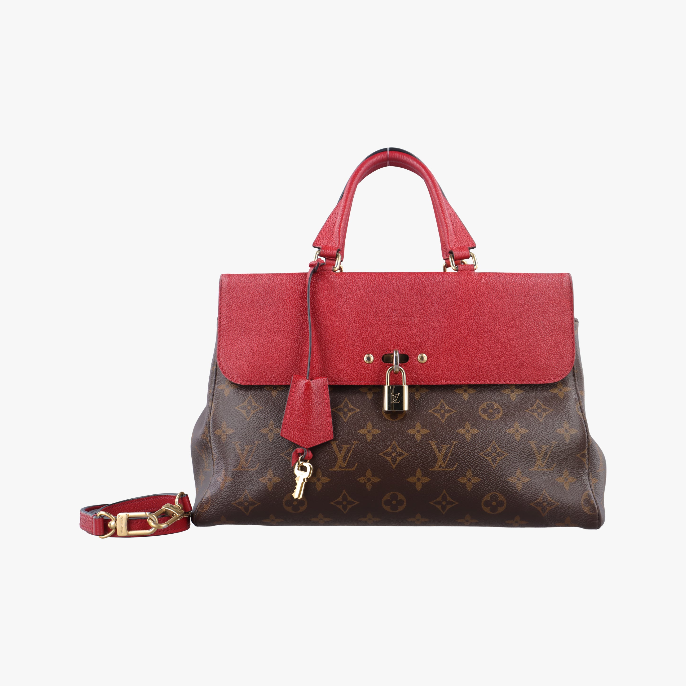 Vintage Louis Vuitton Venus brown×CERISE Monogram Canvas×calf leather M41738 shoulderbag | stylenewstar
