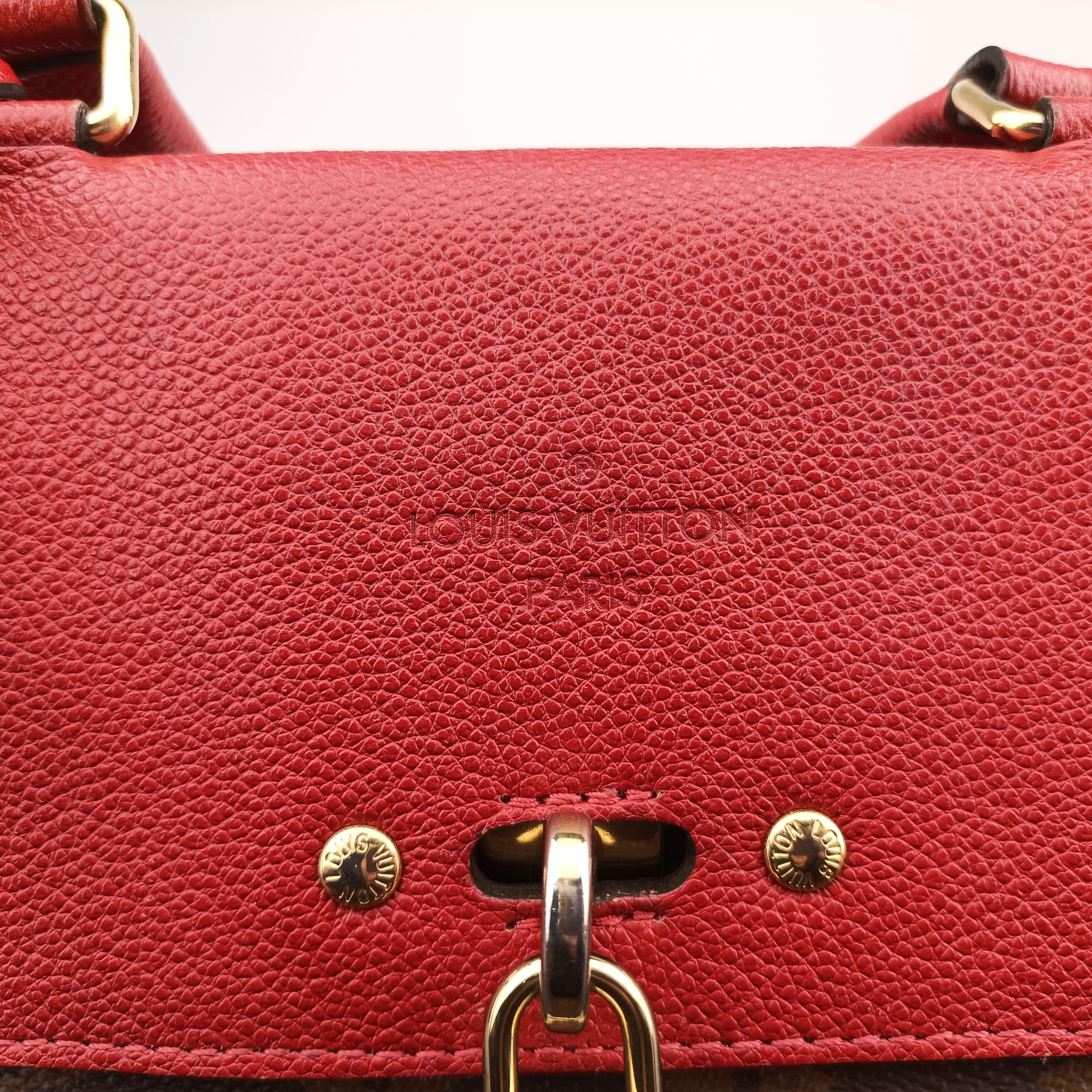 Vintage Louis Vuitton Venus brown×CERISE Monogram Canvas×calf leather M41738 shoulderbag | stylenewstar