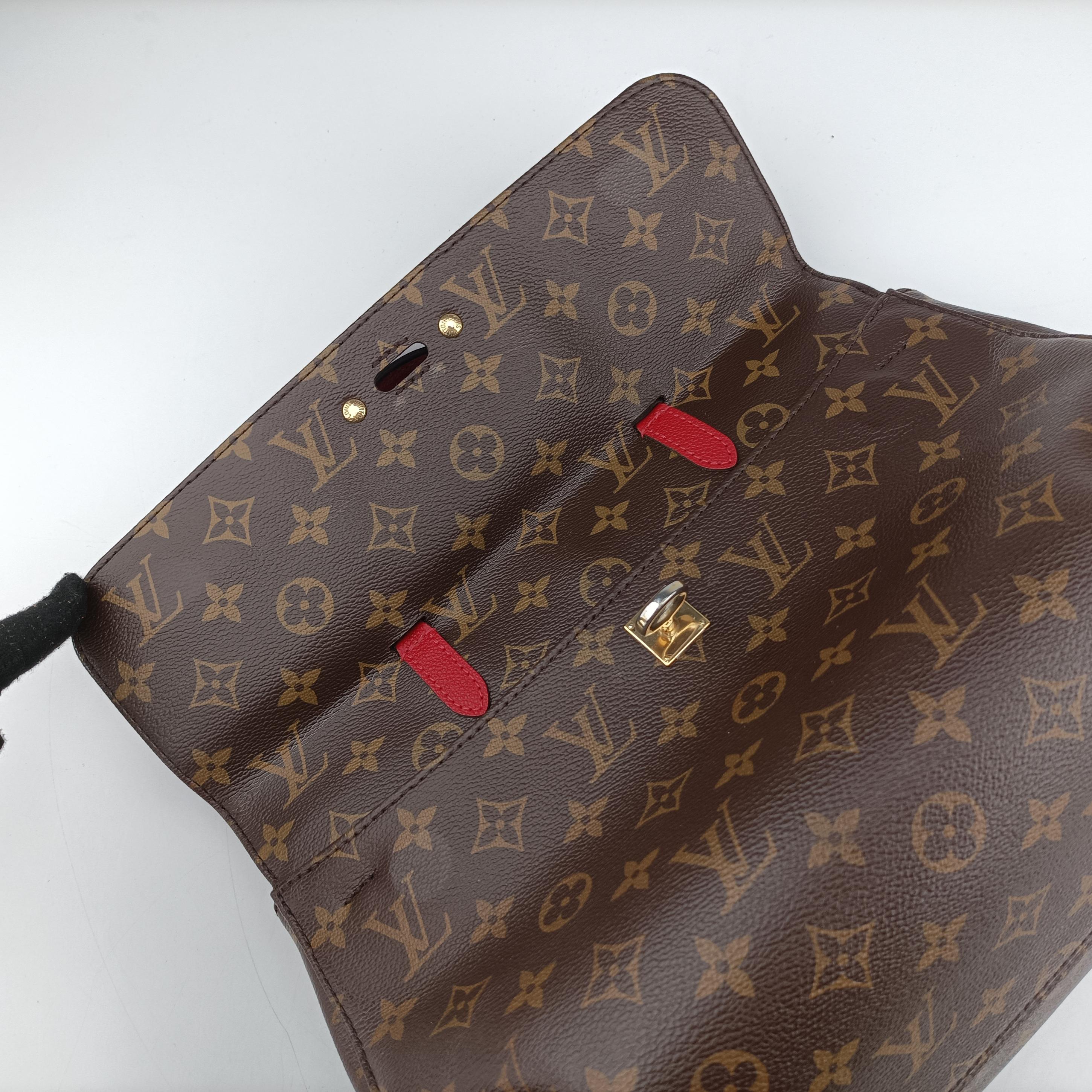 Vintage Louis Vuitton Venus brown×CERISE Monogram Canvas×calf leather M41738 shoulderbag | stylenewstar