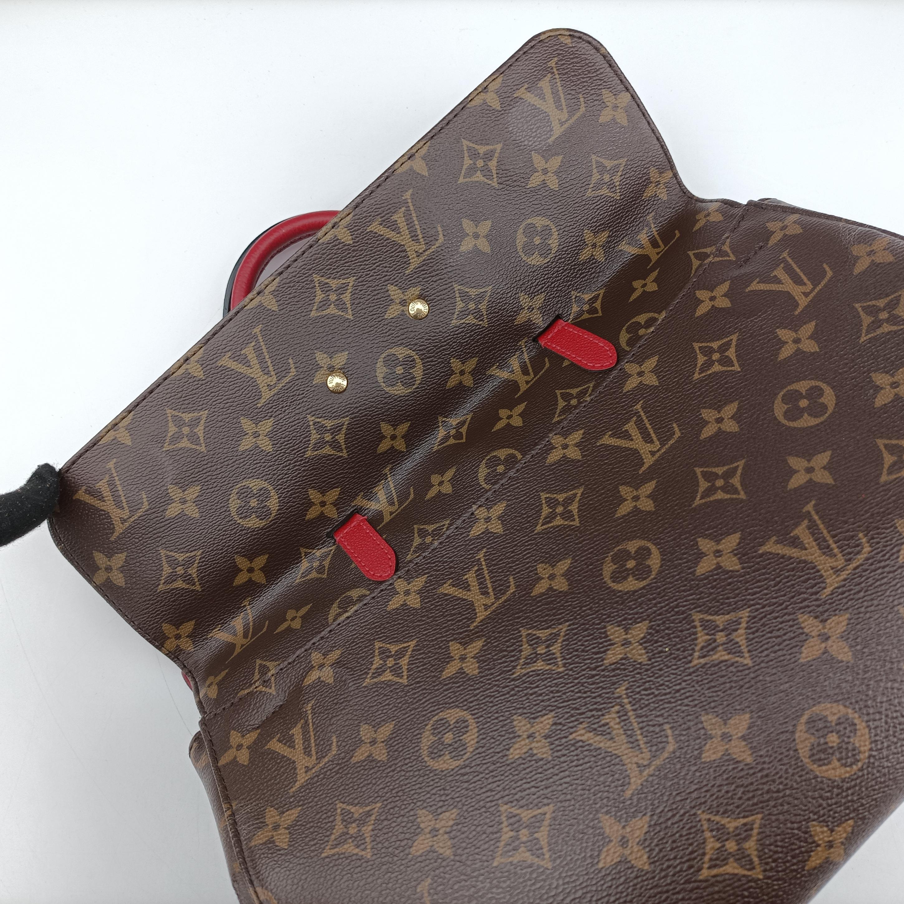 Vintage Louis Vuitton Venus brown×CERISE Monogram Canvas×calf leather M41738 shoulderbag | stylenewstar