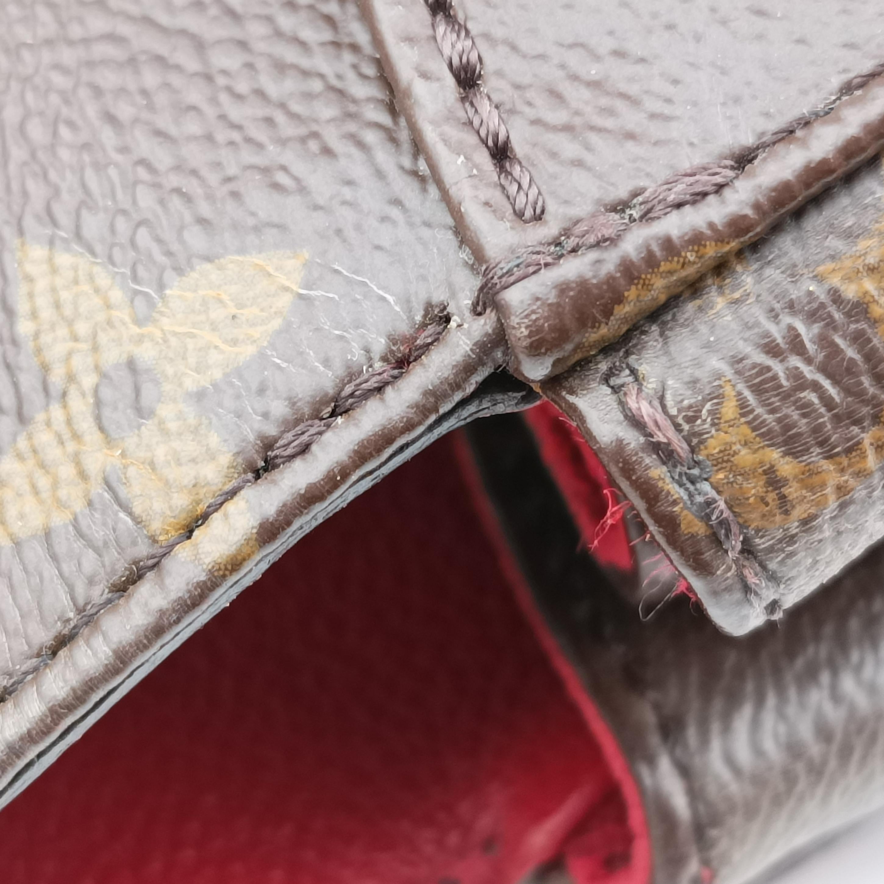 Vintage Louis Vuitton Venus brown×CERISE Monogram Canvas×calf leather M41738 shoulderbag | stylenewstar