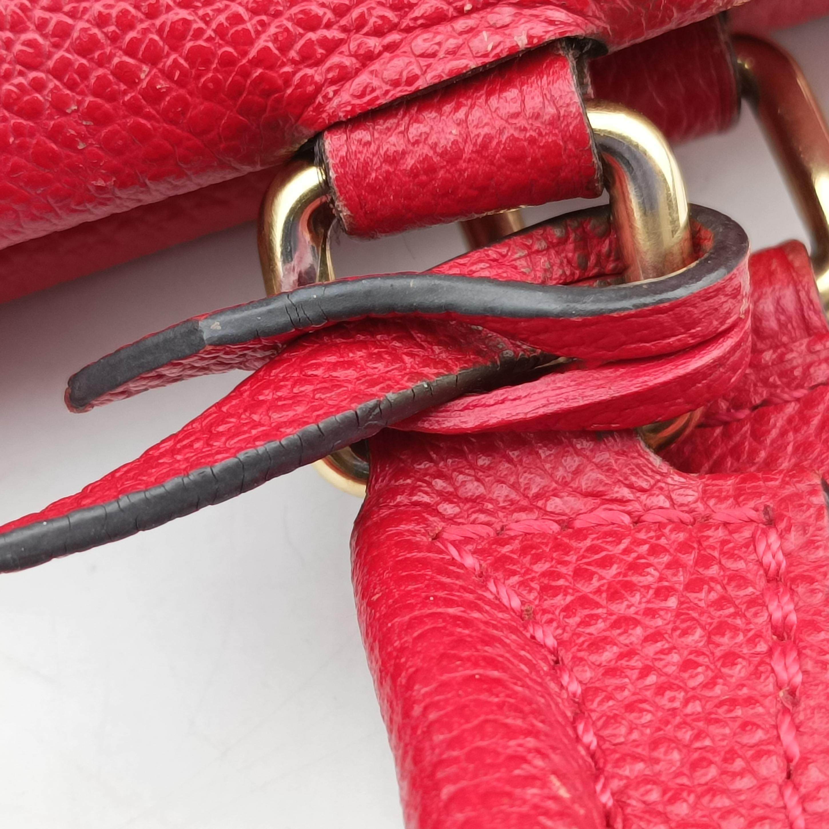 Vintage Louis Vuitton Venus brown×CERISE Monogram Canvas×calf leather M41738 shoulderbag | stylenewstar