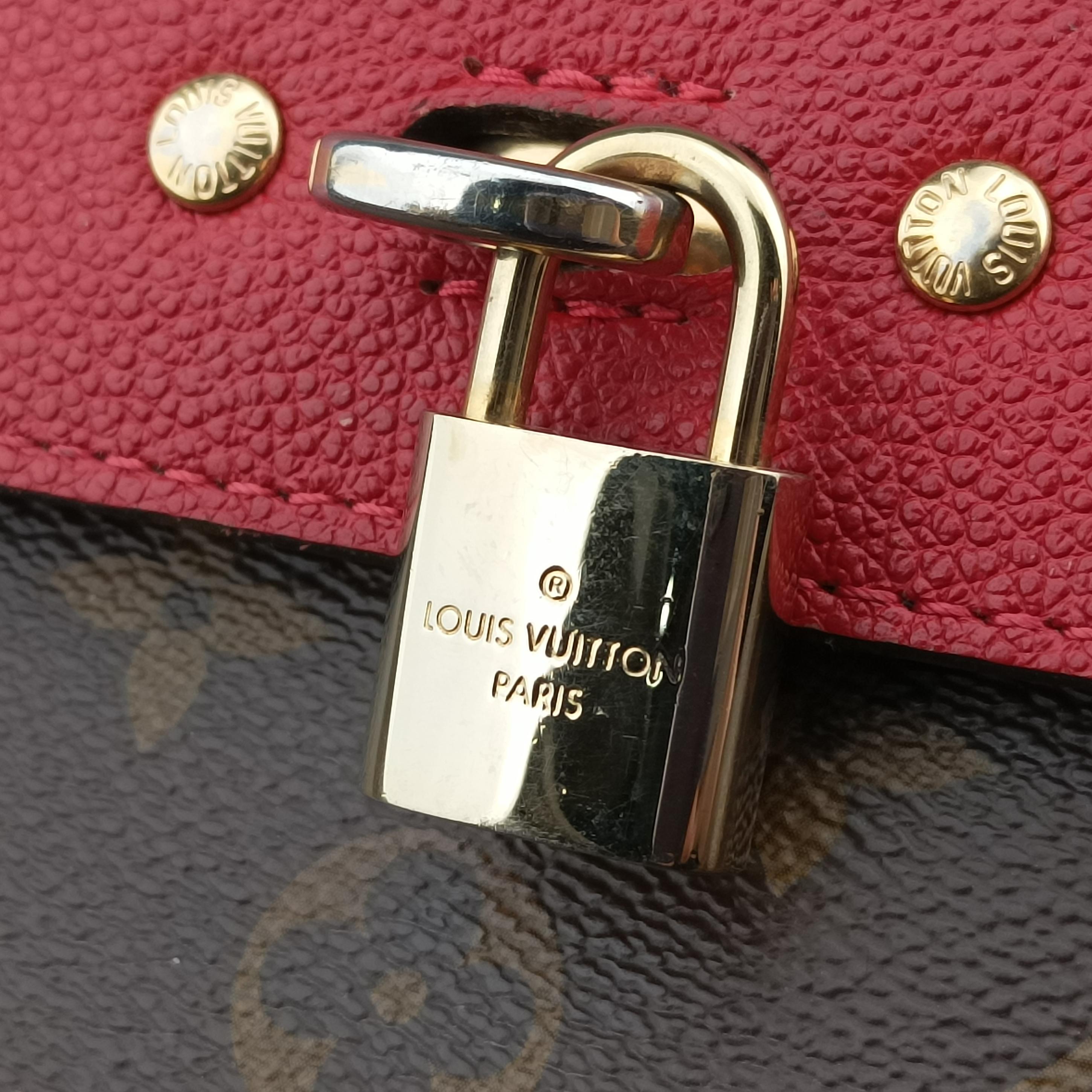Vintage Louis Vuitton Venus brown×CERISE Monogram Canvas×calf leather M41738 shoulderbag | stylenewstar