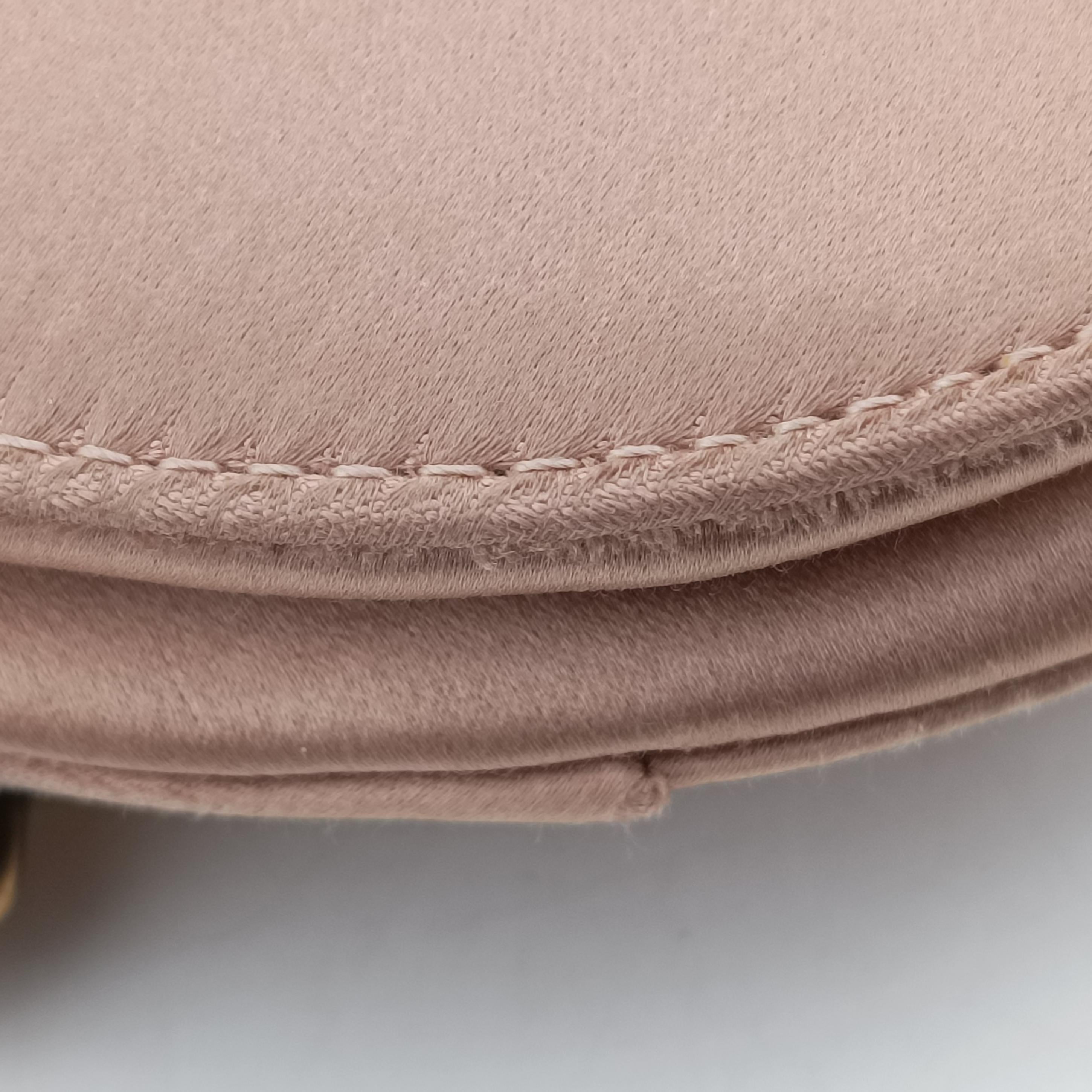 Pre-owned Christian Dior Saddle Pink silk  shoulderbag | stylenewstar