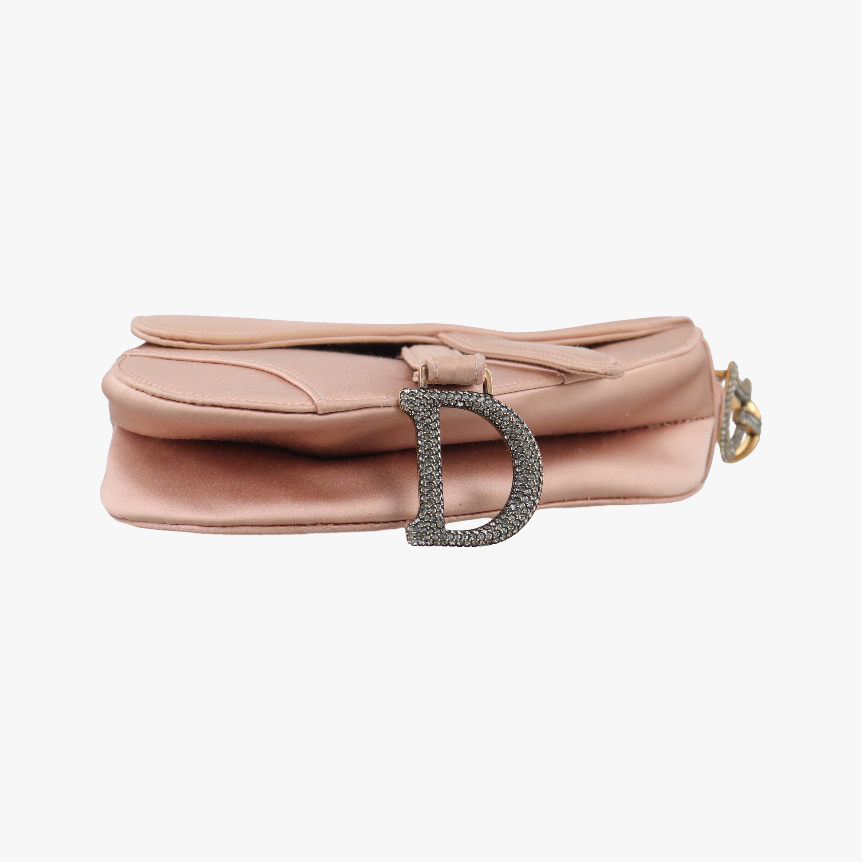 Pre-owned Christian Dior Saddle Pink silk  shoulderbag | stylenewstar