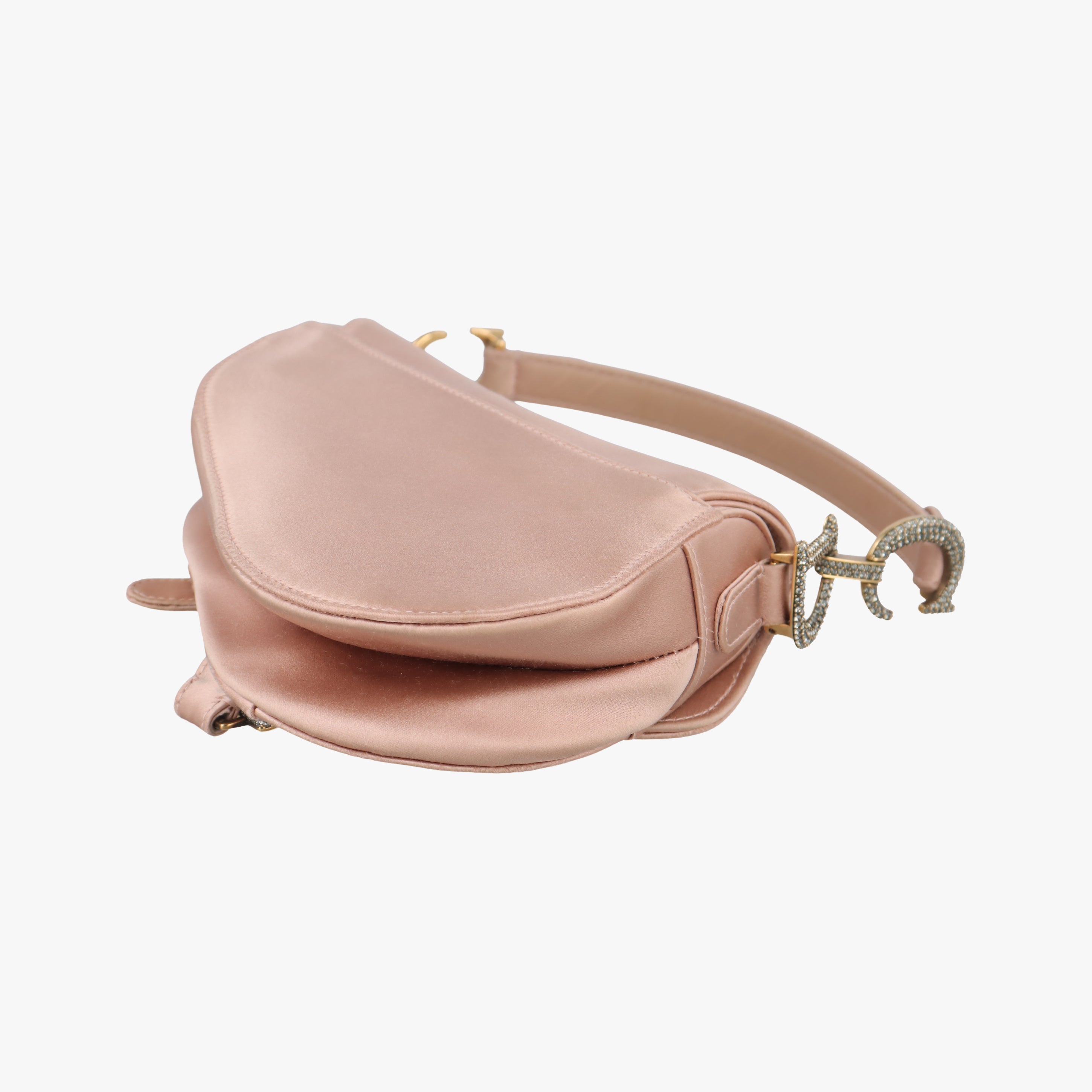 Pre-owned Christian Dior Saddle Pink silk  shoulderbag | stylenewstar