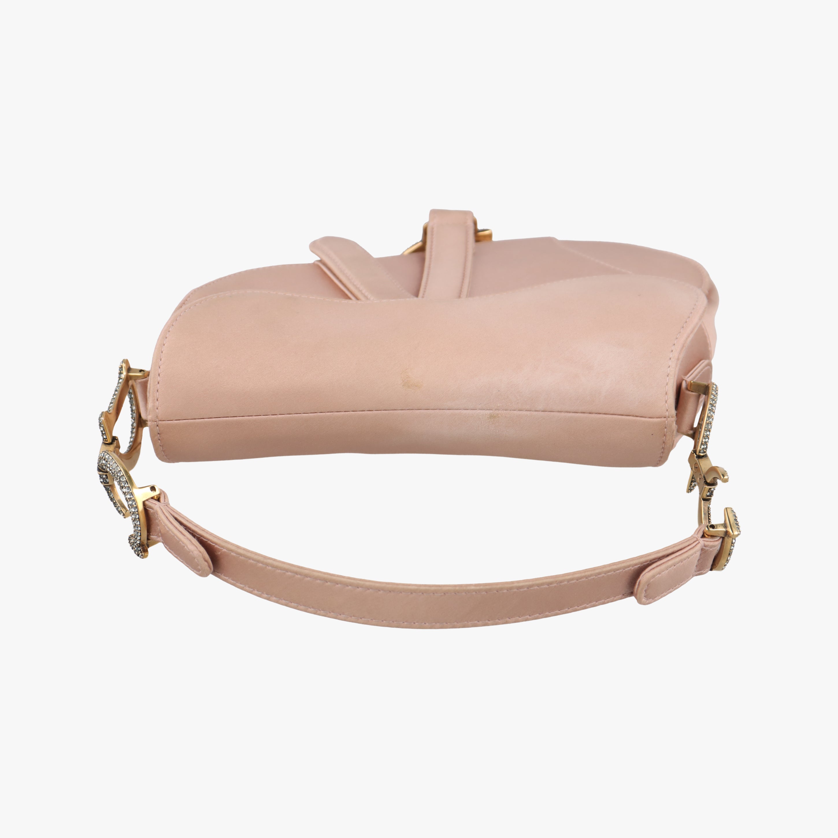 Pre-owned Christian Dior Saddle Pink silk  shoulderbag | stylenewstar