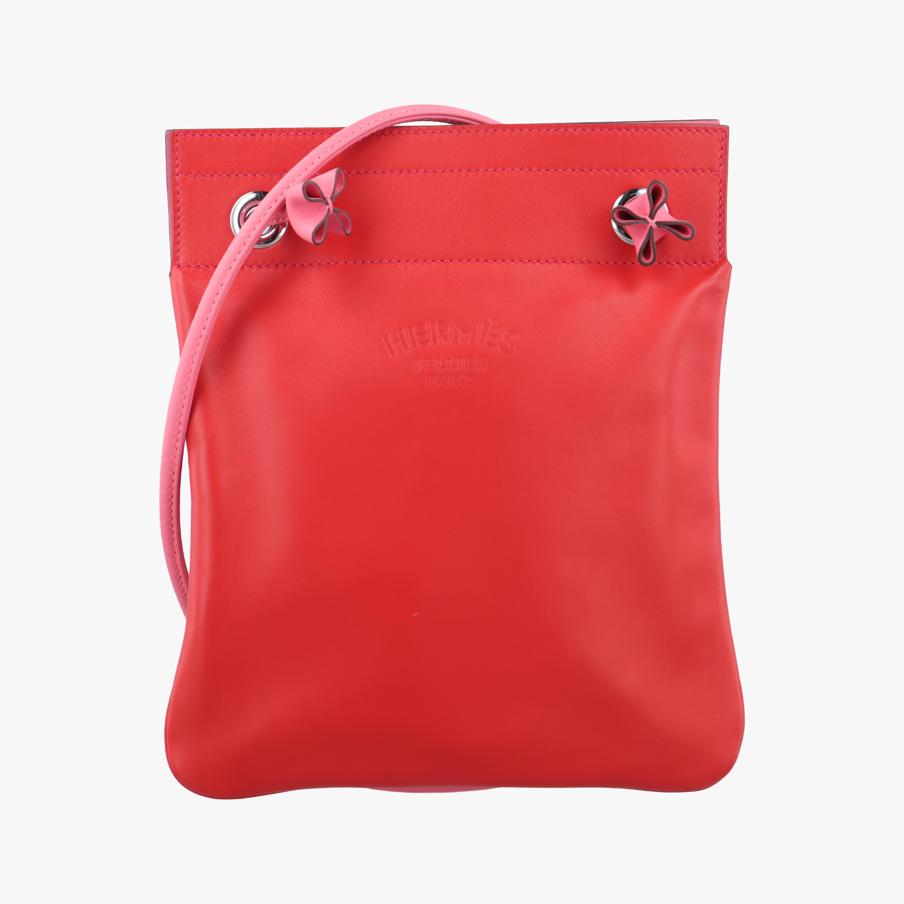 Pre-owned Hermes Sac Aline mini Red lambskin  shoulderbag | stylenewstar