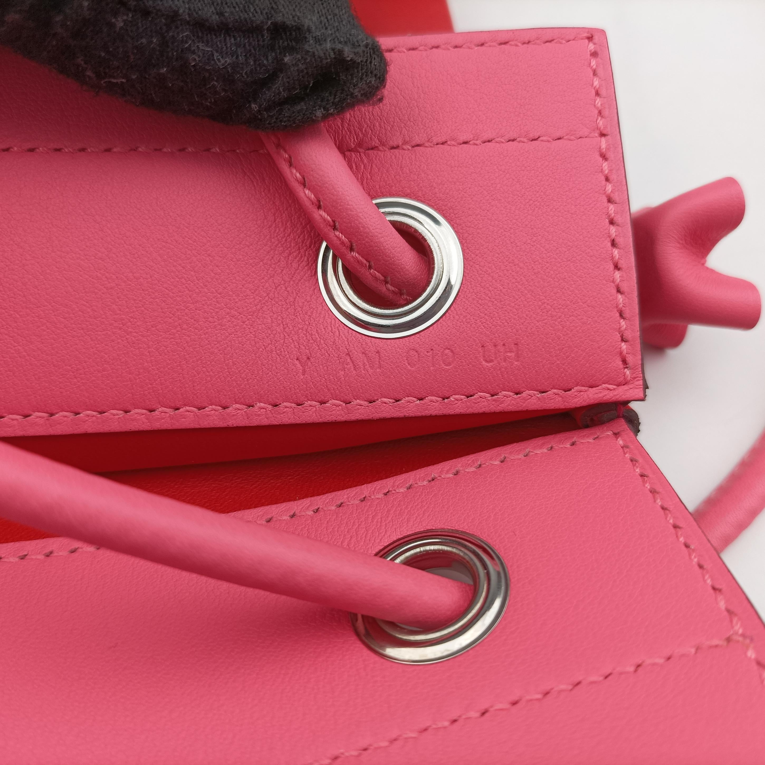 Pre-owned Hermes Sac Aline mini Red lambskin  shoulderbag | stylenewstar