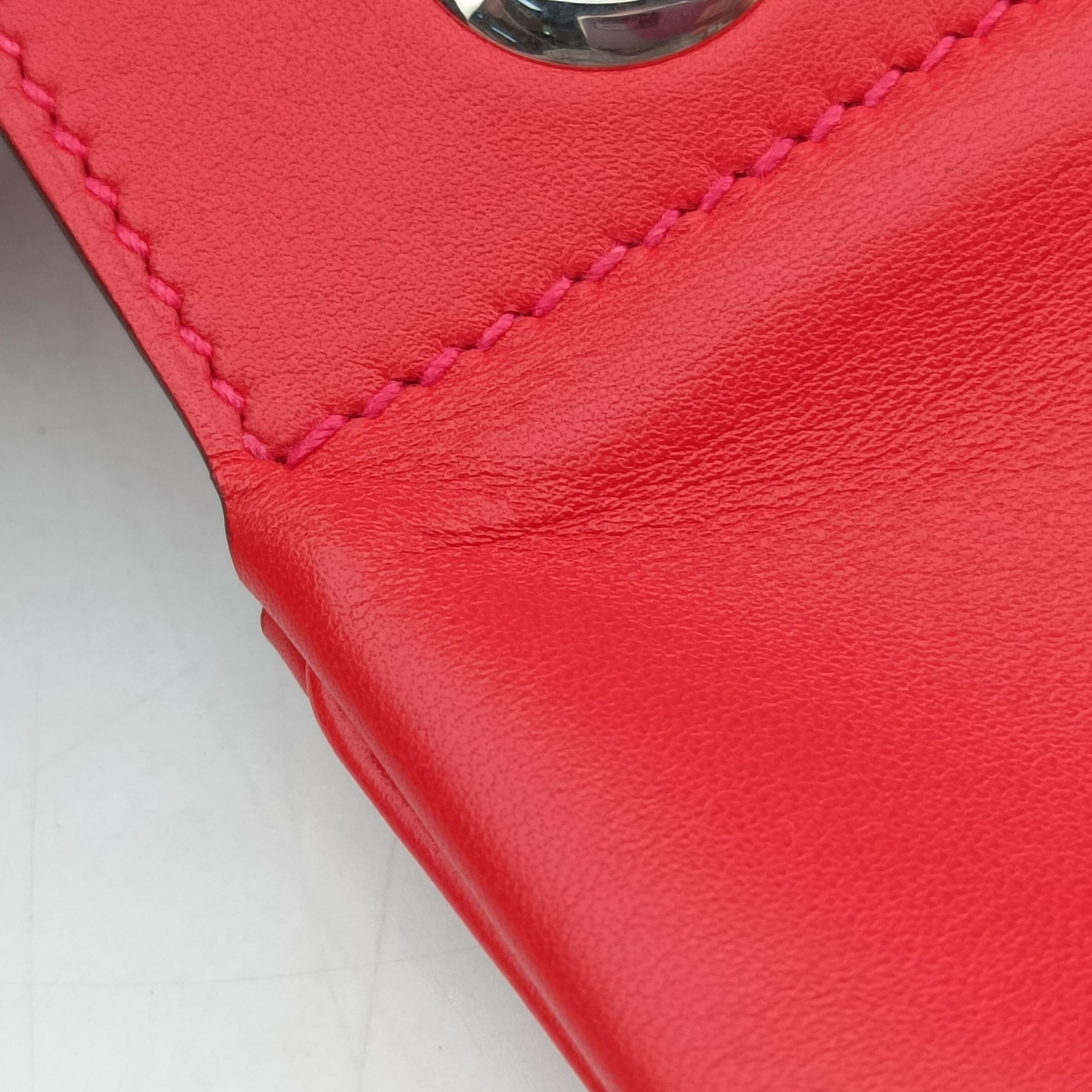 Pre-owned Hermes Sac Aline mini Red lambskin  shoulderbag | stylenewstar