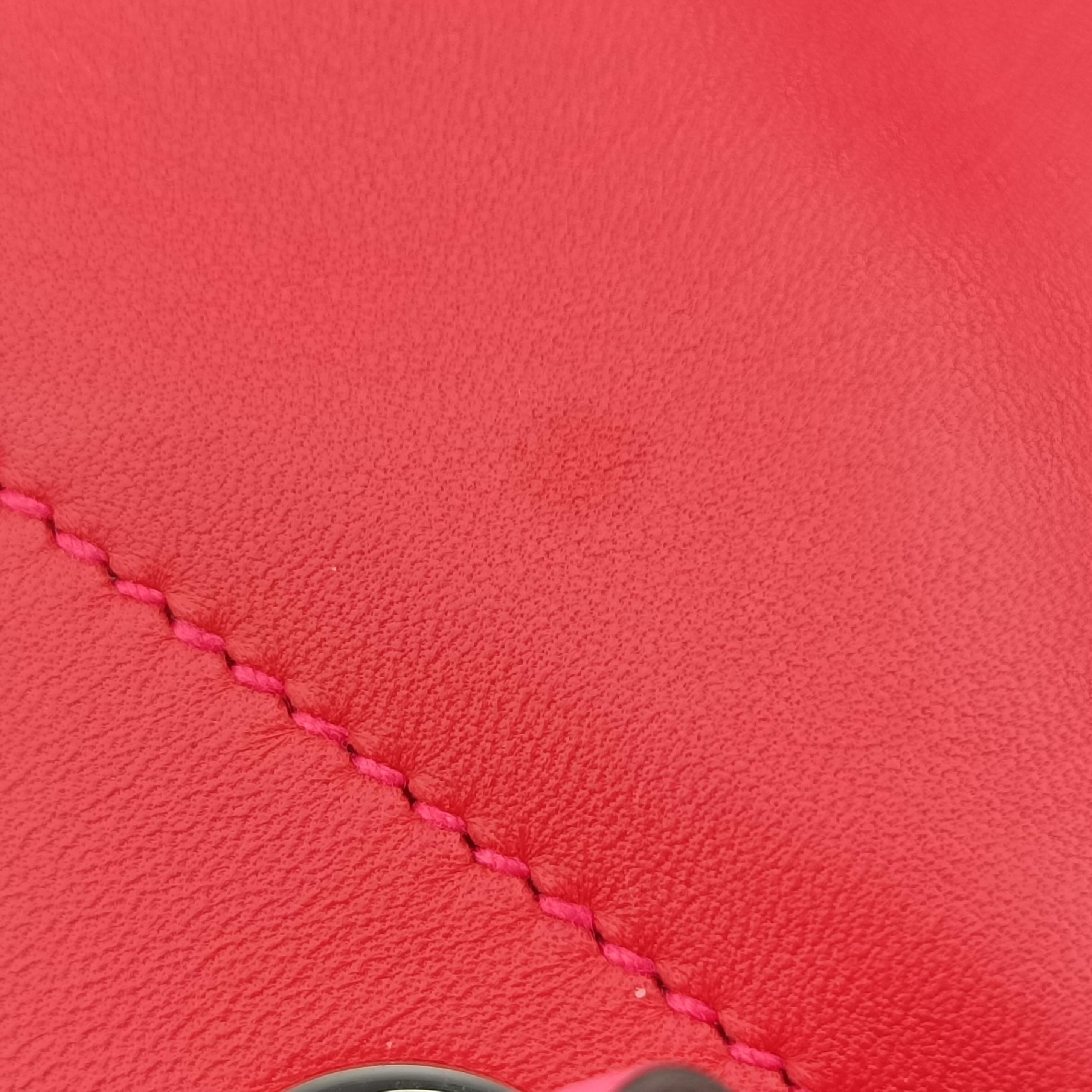 Pre-owned Hermes Sac Aline mini Red lambskin  shoulderbag | stylenewstar