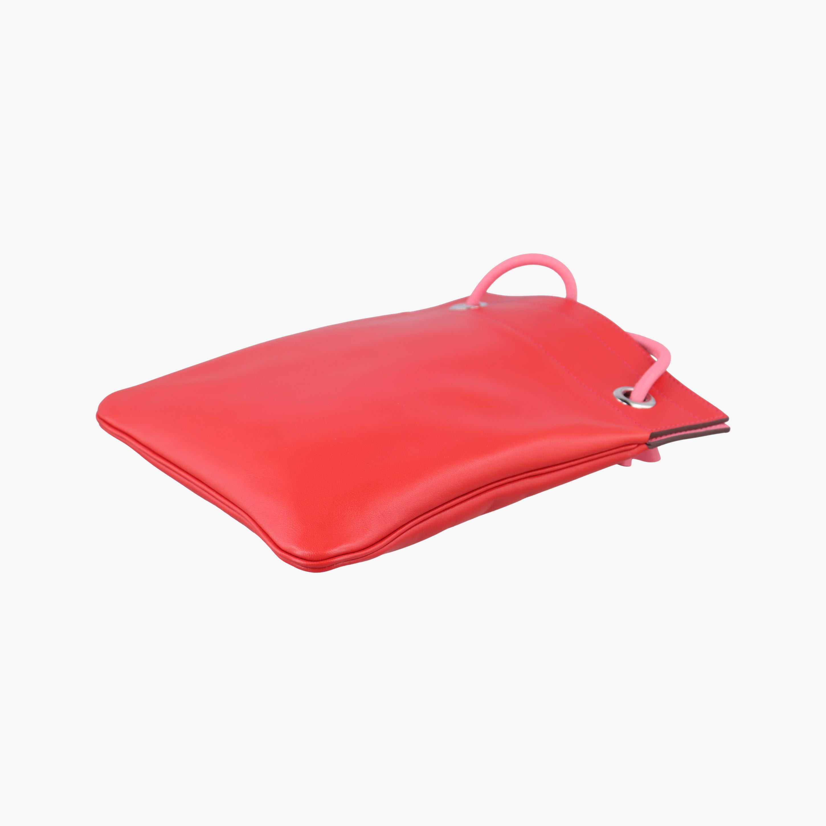 Pre-owned Hermes Sac Aline mini Red lambskin  shoulderbag | stylenewstar