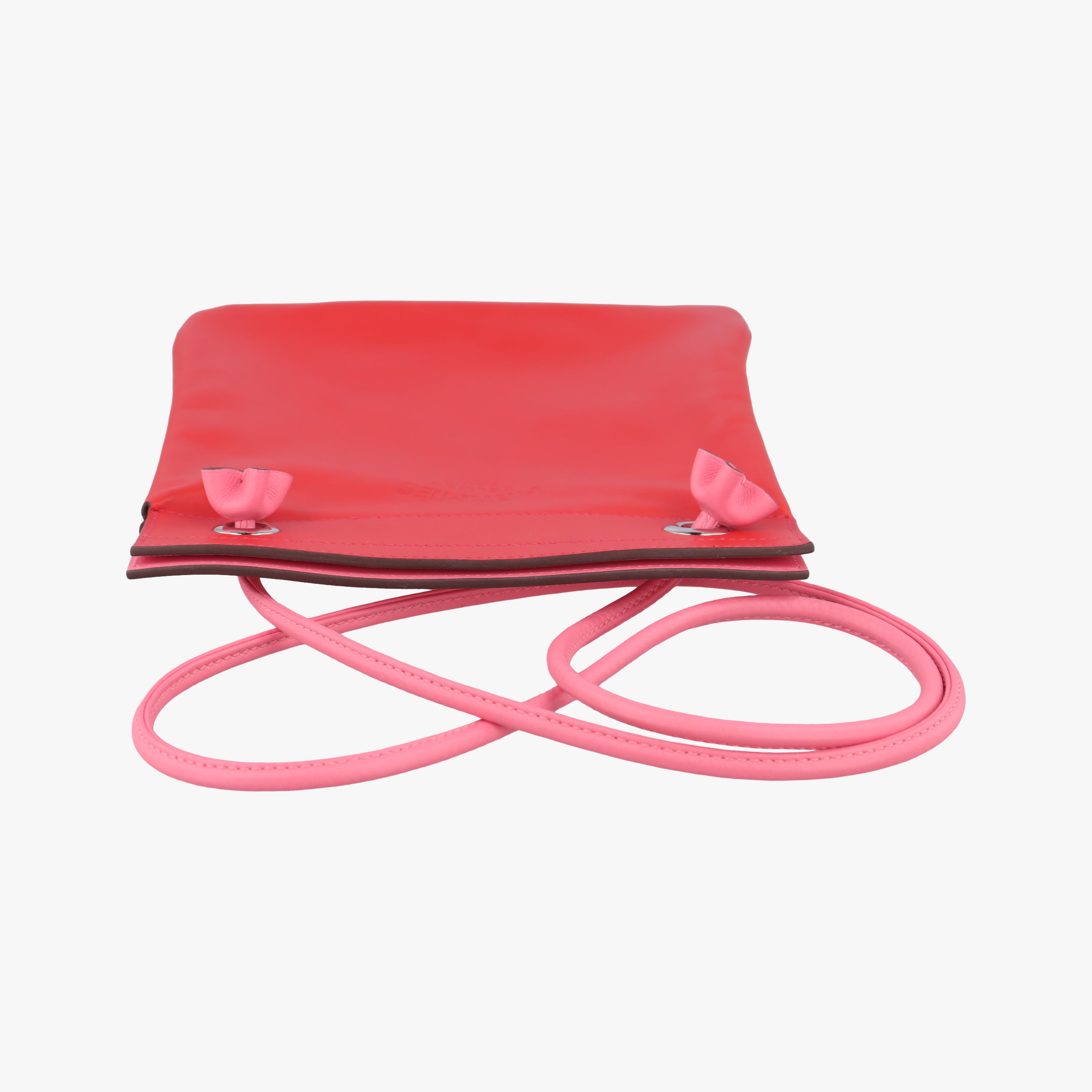 Pre-owned Hermes Sac Aline mini Red lambskin  shoulderbag | stylenewstar