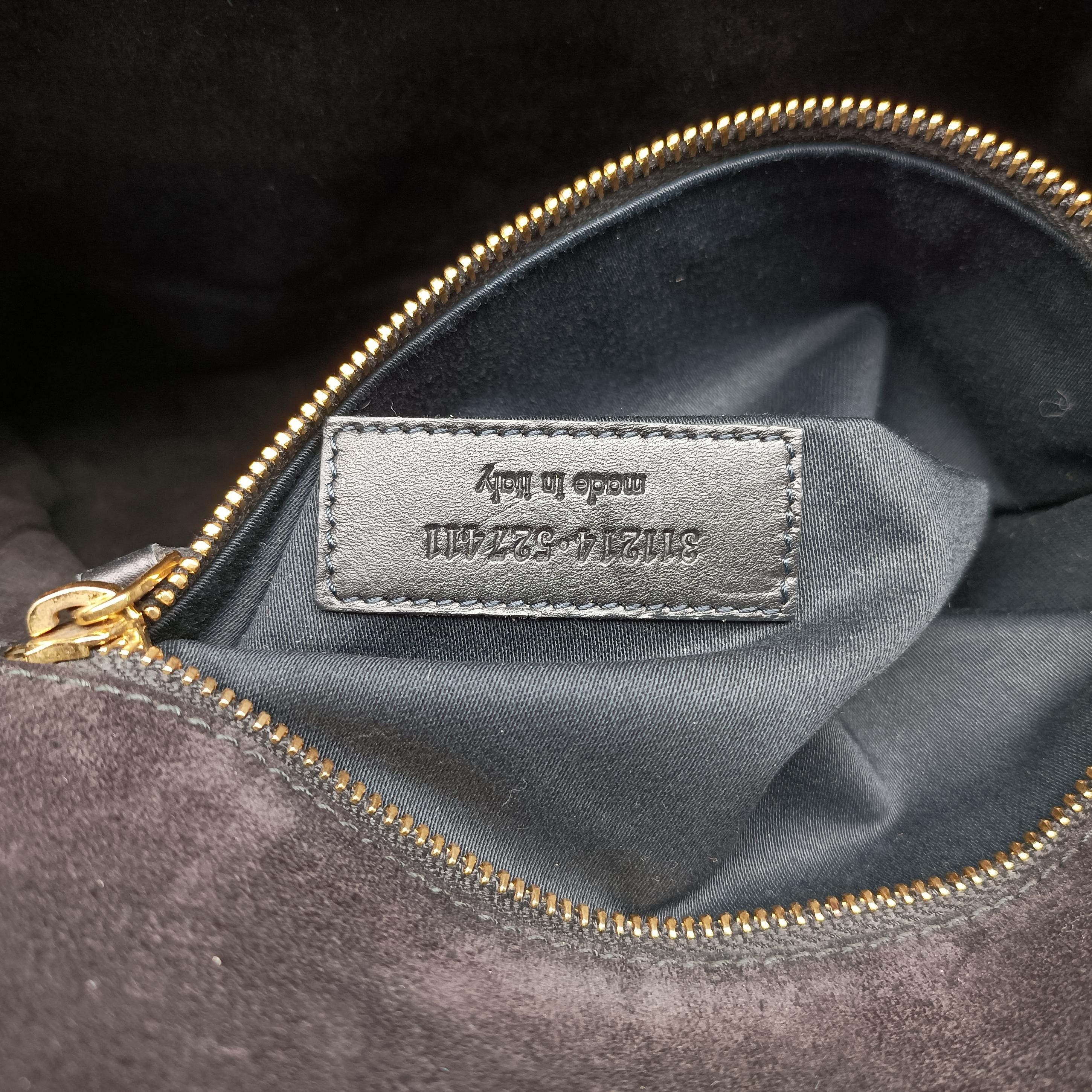 Pre-owned Yves Saint Laurent Y Ligne Black Leather 311214 shoulderbag | stylenewstar