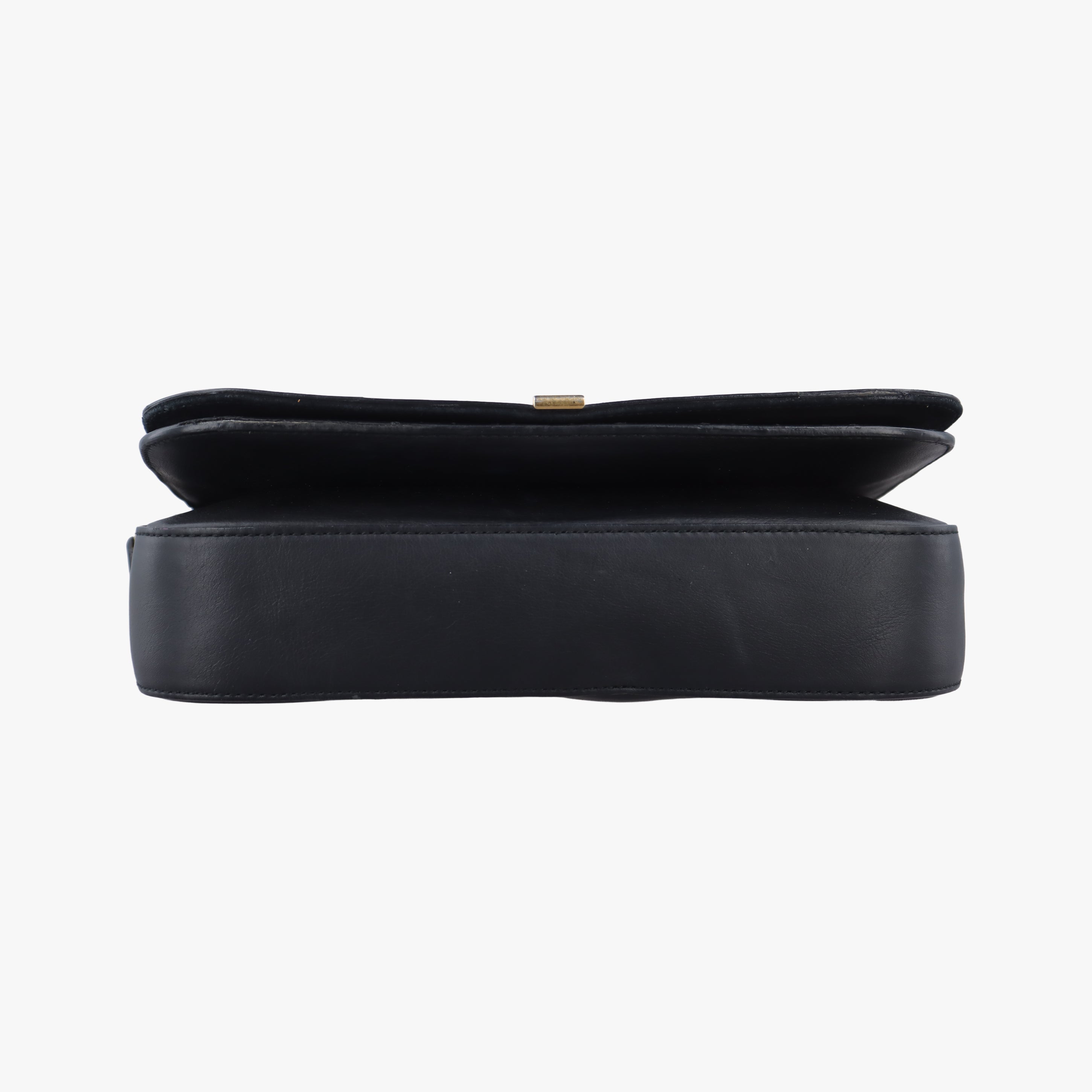 Pre-owned Yves Saint Laurent Y Ligne Black Leather 311214 shoulderbag | stylenewstar