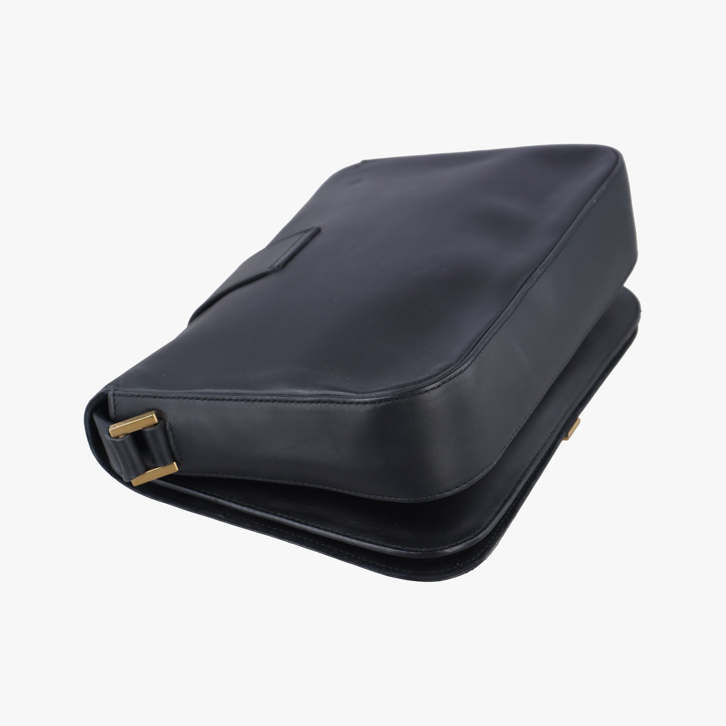 Pre-owned Yves Saint Laurent Y Ligne Black Leather 311214 shoulderbag | stylenewstar