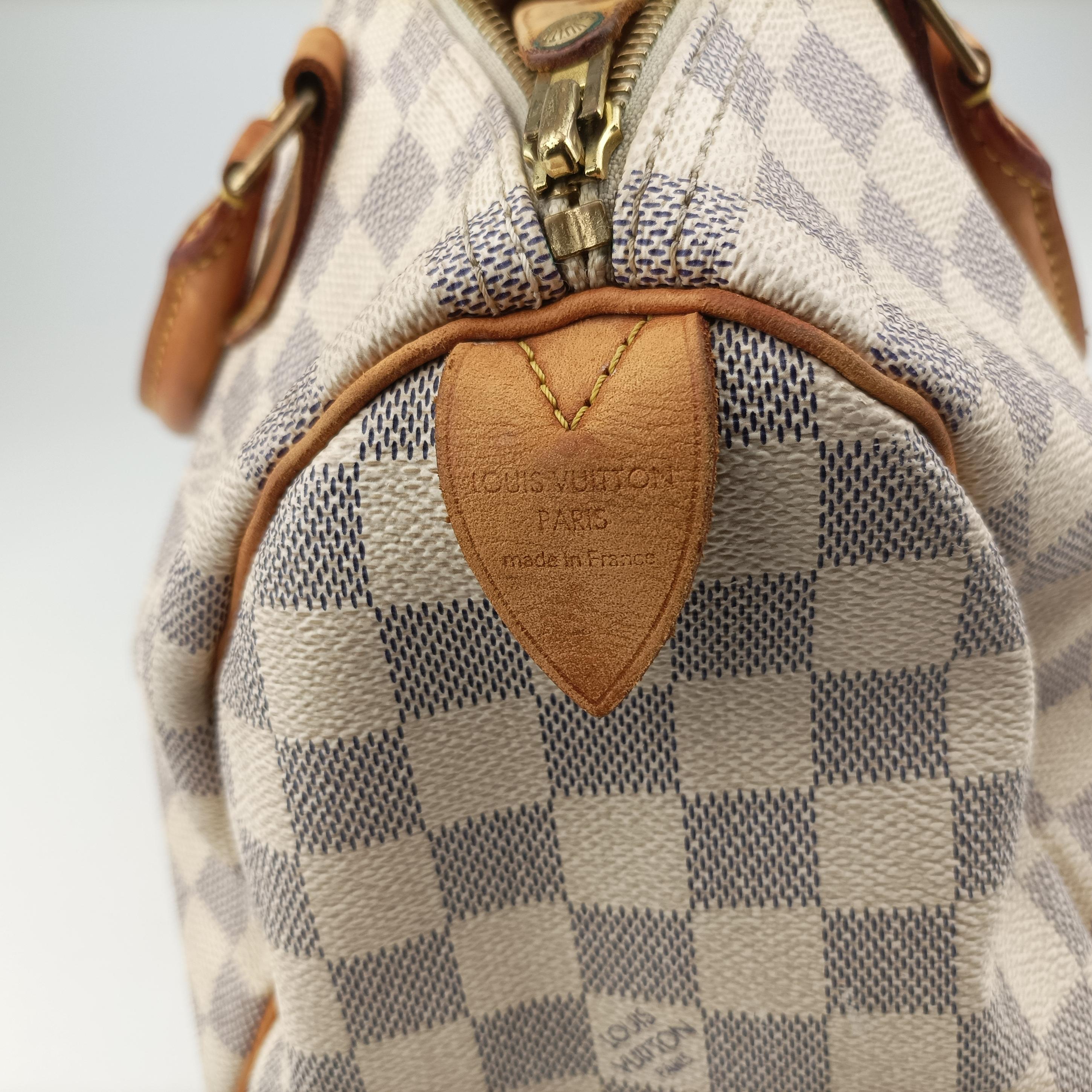 Secondhand Louis Vuitton SPEEDY 30 Azur Damier Canvas N41533 handbag | stylenewstar