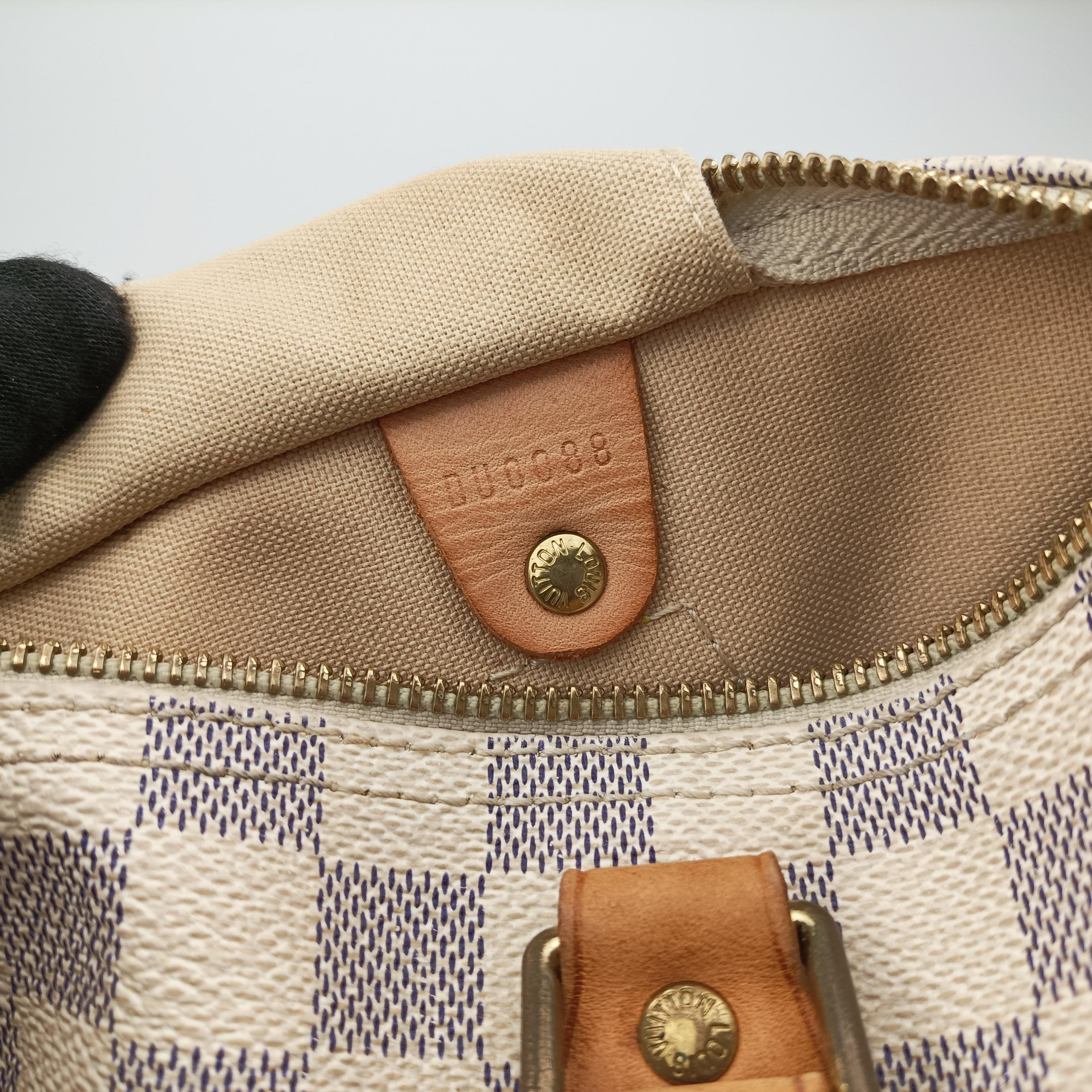 Secondhand Louis Vuitton SPEEDY 30 Azur Damier Canvas N41533 handbag | stylenewstar