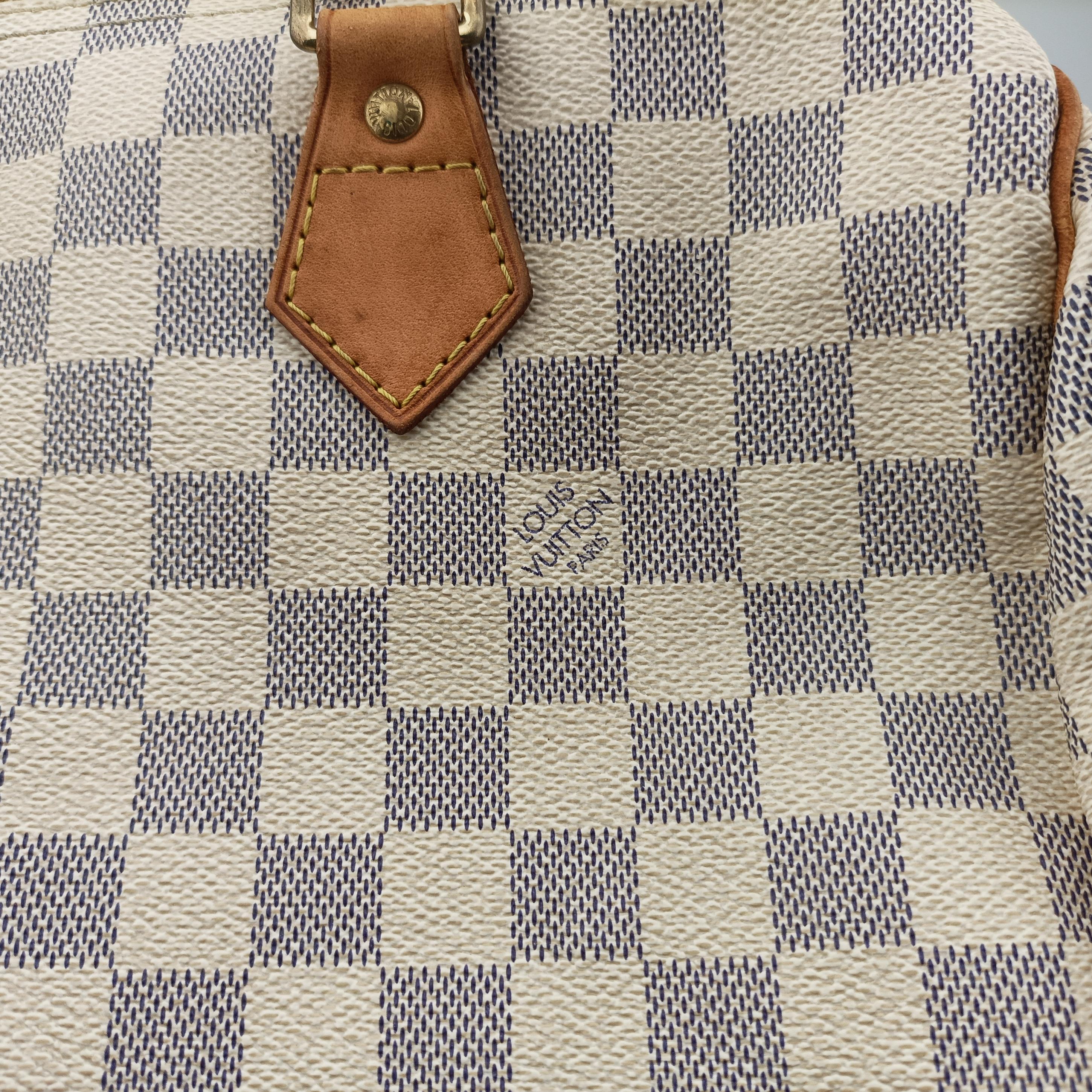 Secondhand Louis Vuitton SPEEDY 30 Azur Damier Canvas N41533 handbag | stylenewstar