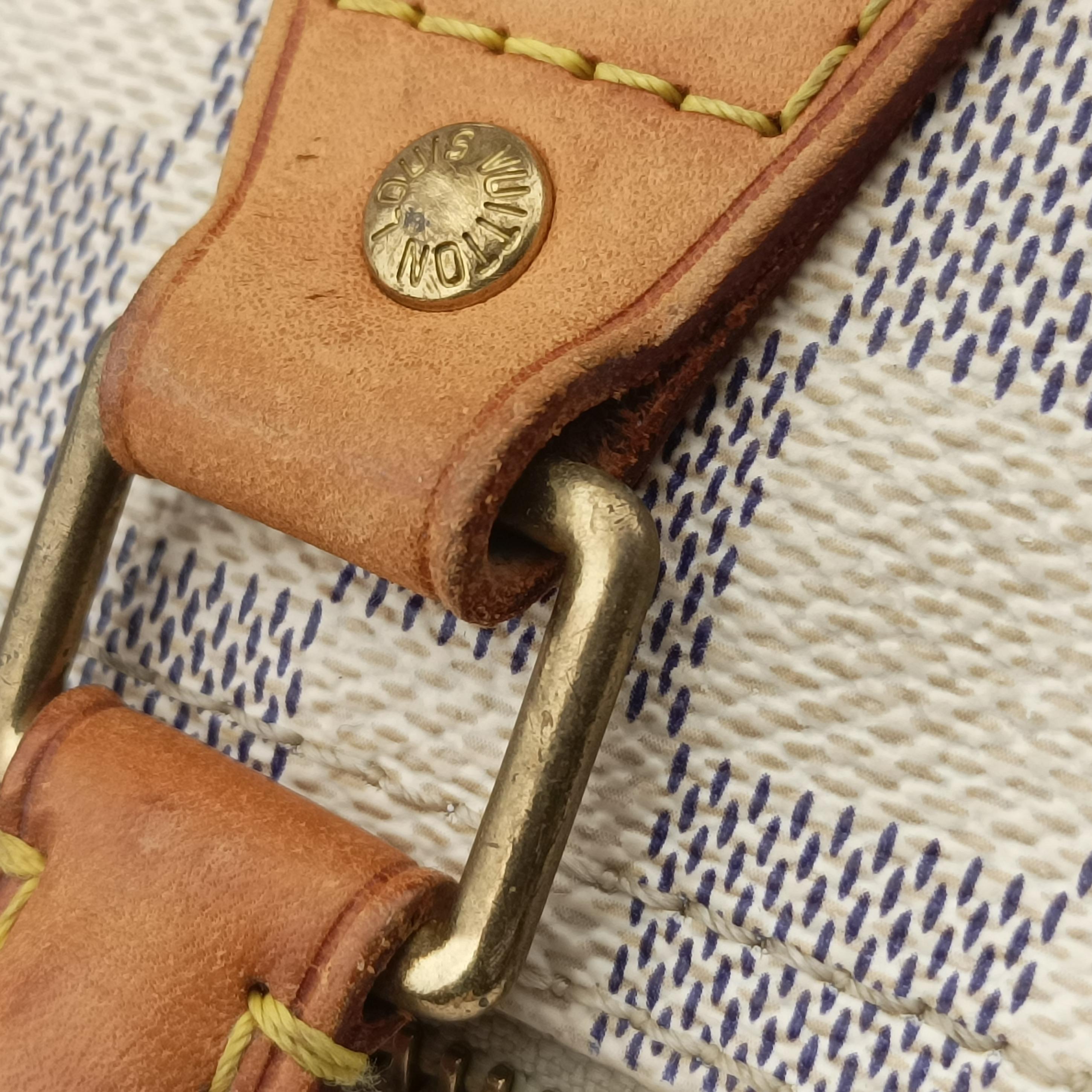 Secondhand Louis Vuitton SPEEDY 30 Azur Damier Canvas N41533 handbag | stylenewstar