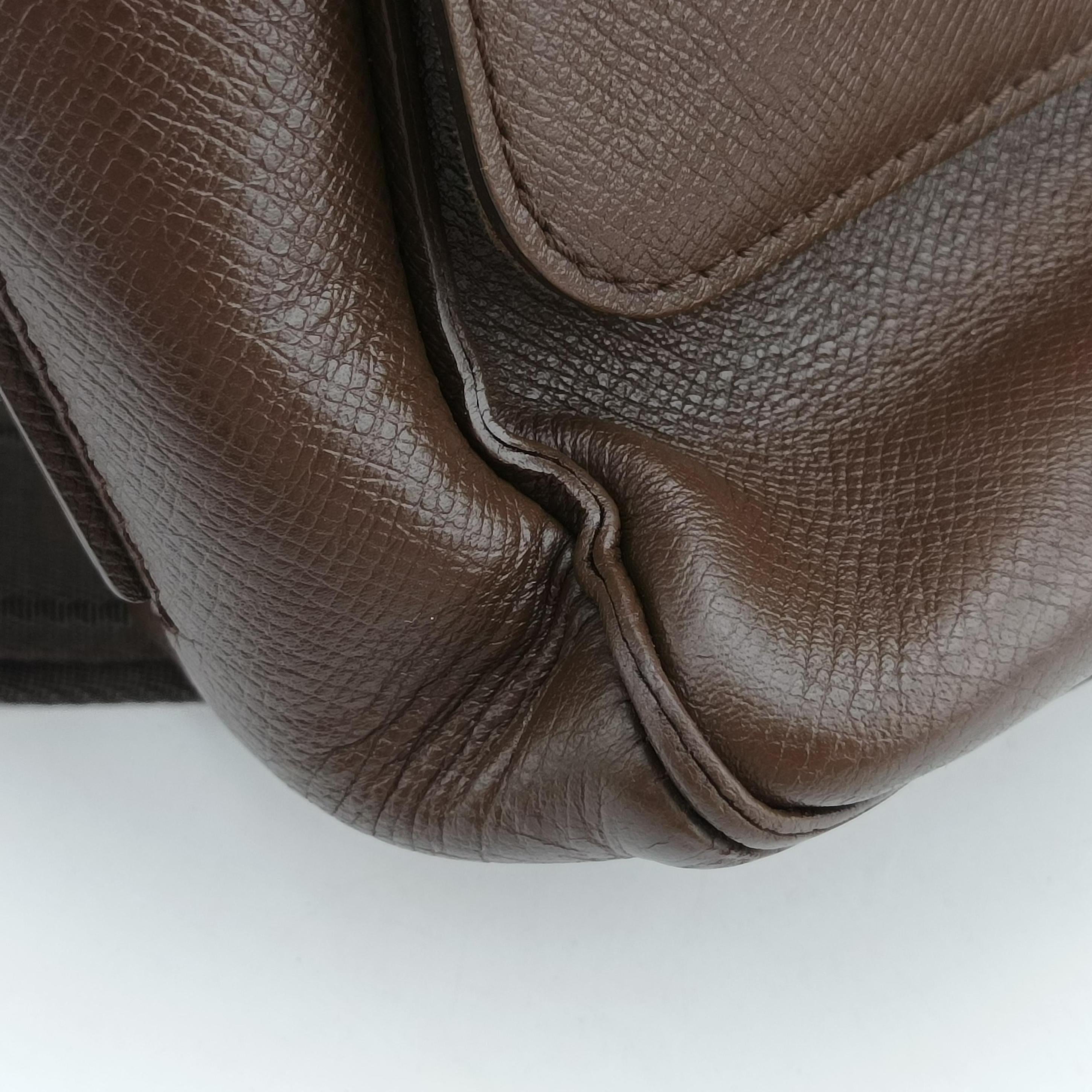 Pre-owned Louis Vuitton Roman MM Brown Taiga  shoulderbag | stylenewstar