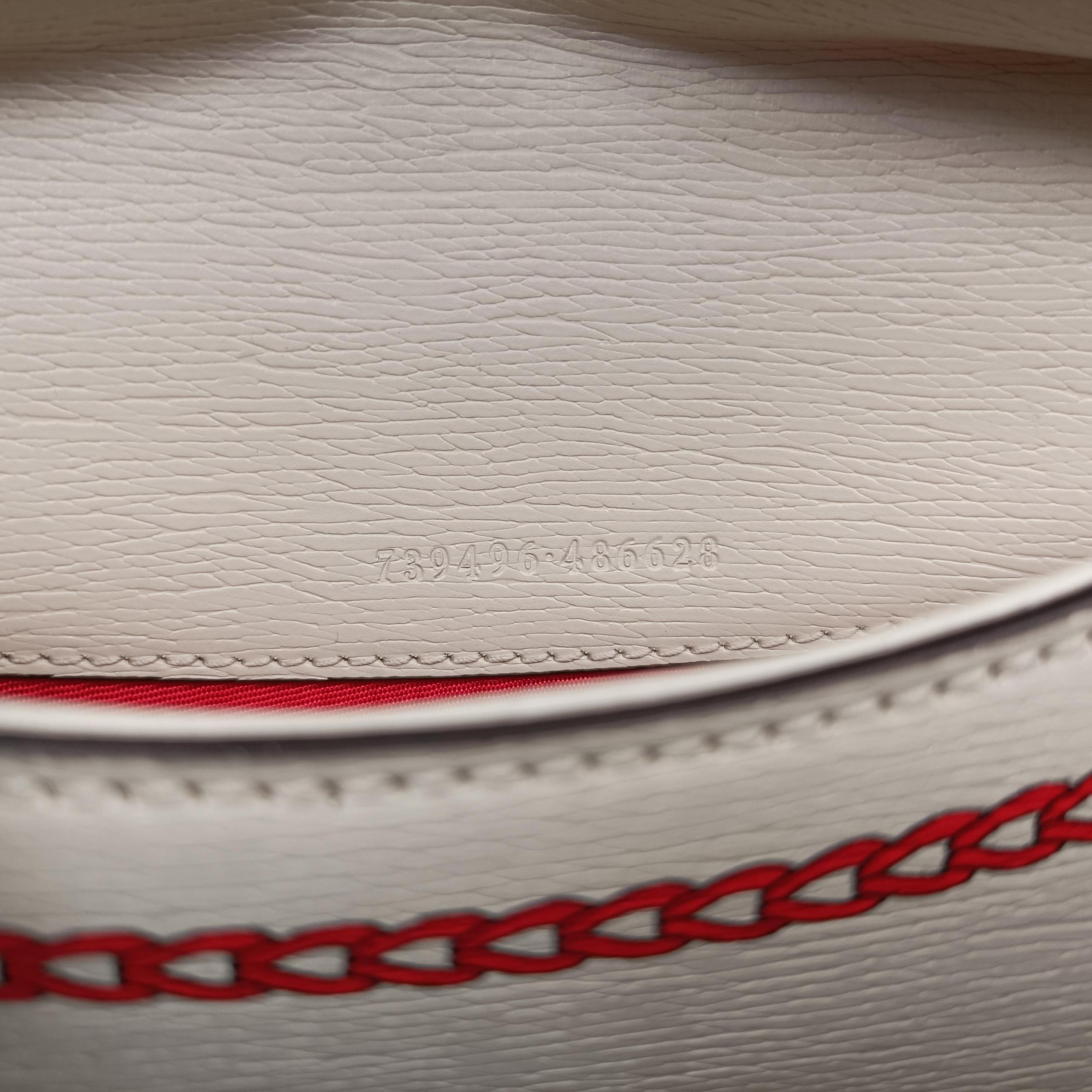Pre-owned Gucci Dionysus White Leather 739496 shoulderbag | stylenewstar